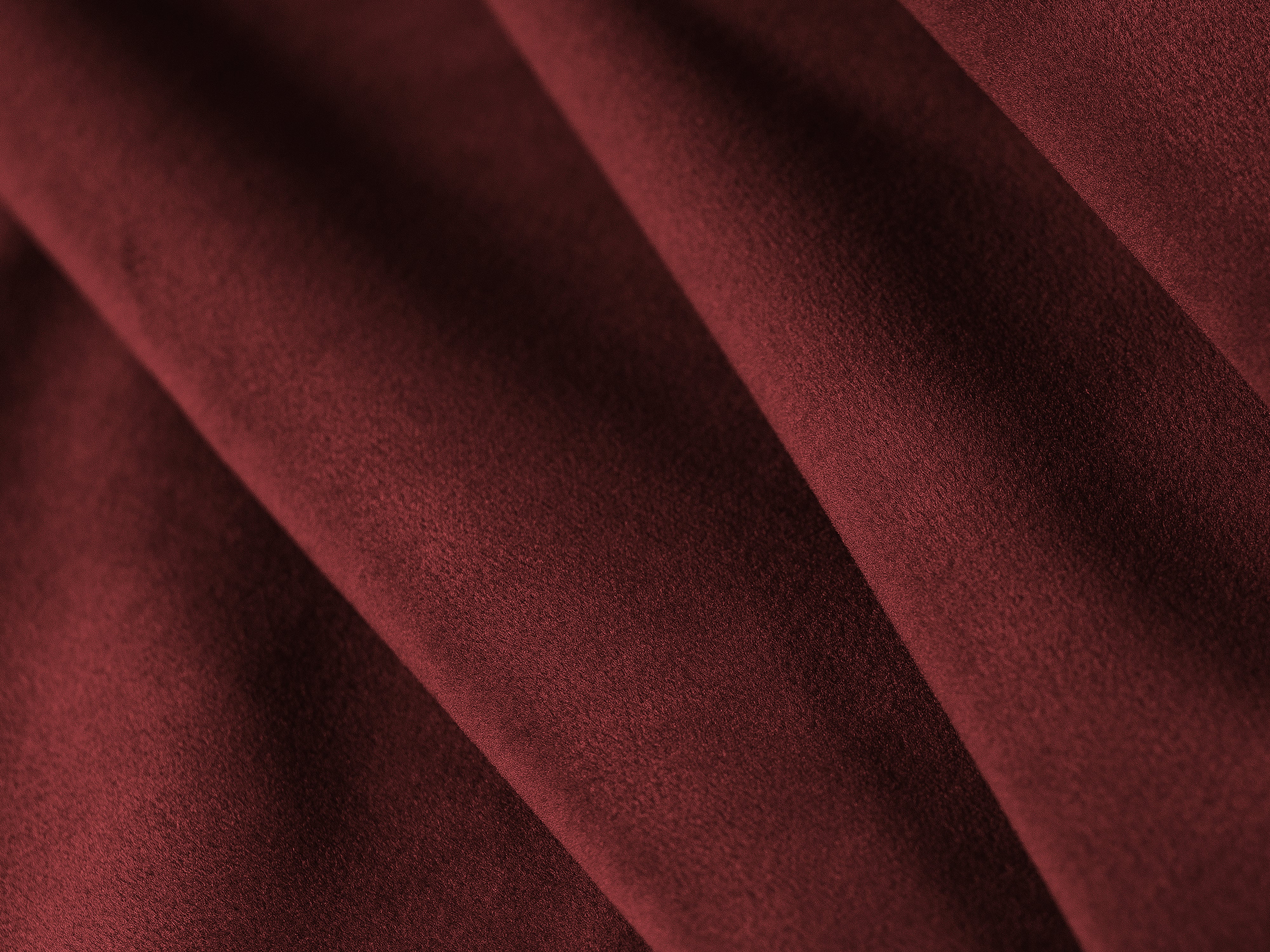 CORTINA Velvet Corner Sofa for 4 People, Left Side, Wine Red