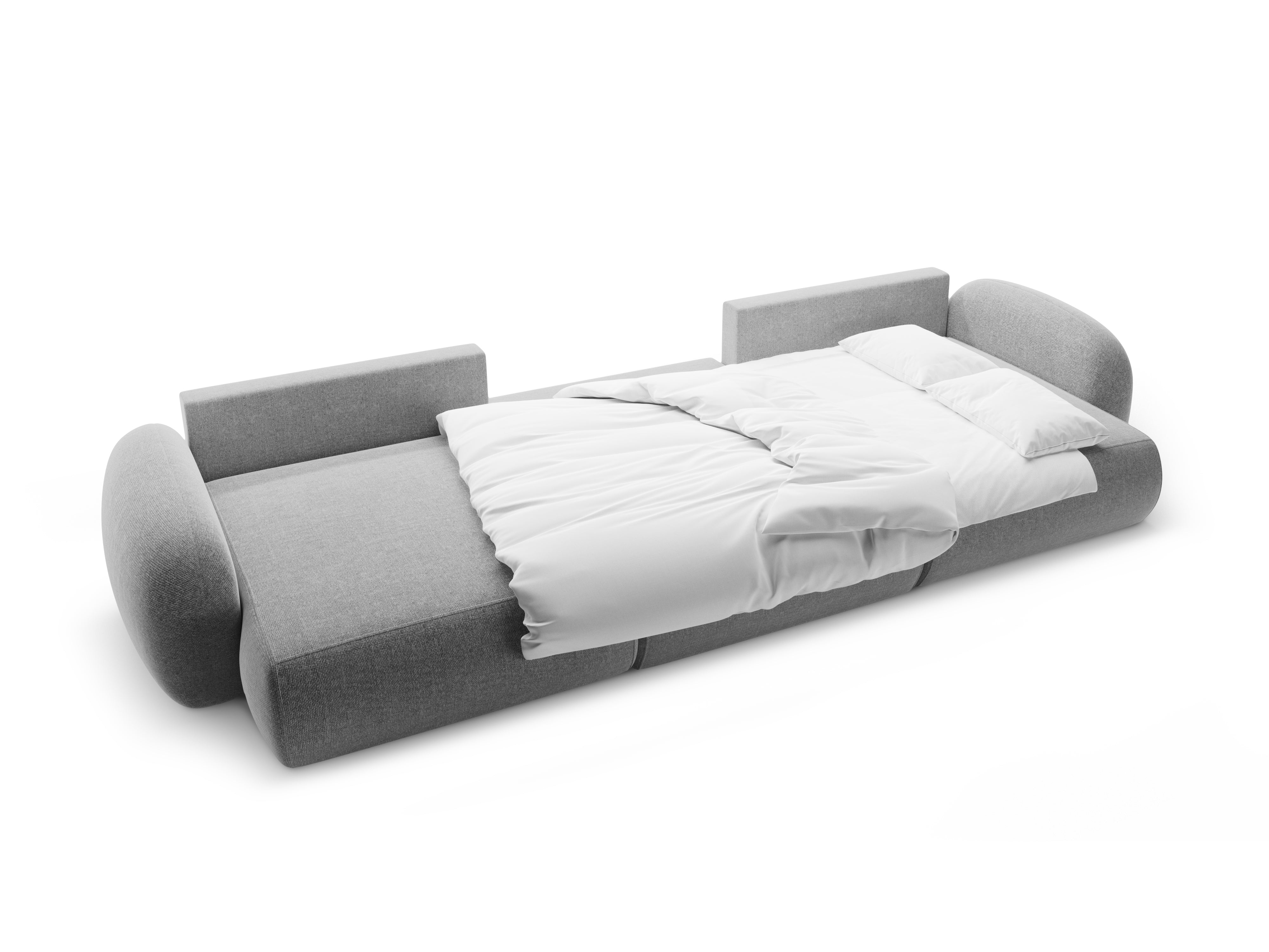 Panoramic Sofa with Sleeping Function for 5 People TONALE Gray