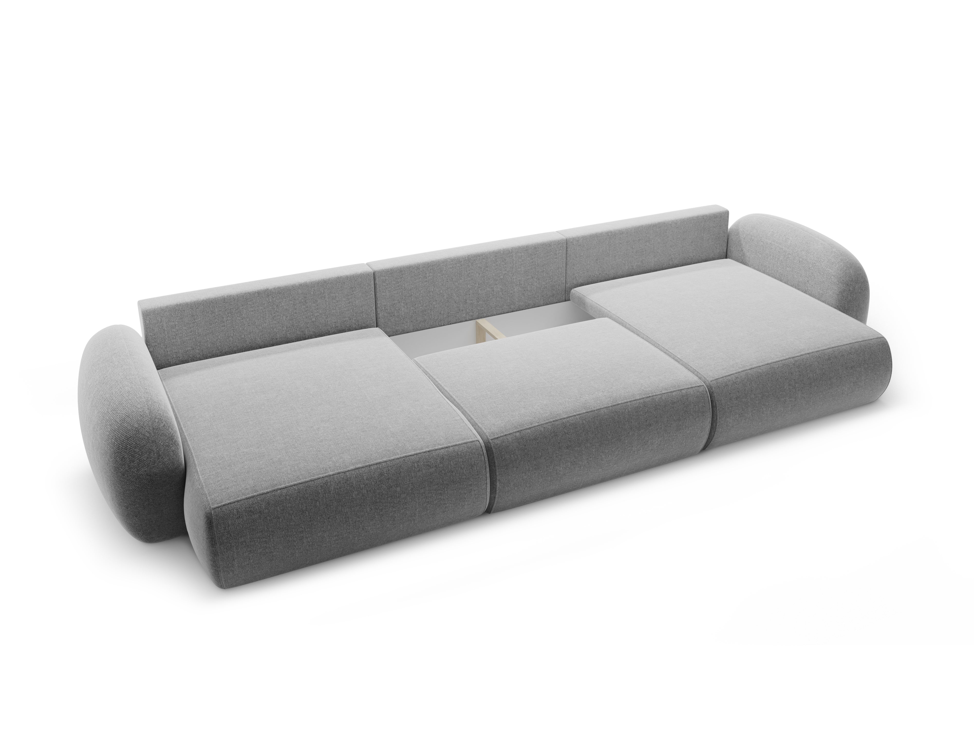 Panoramic Sofa with Sleeping Function for 5 People TONALE Gray