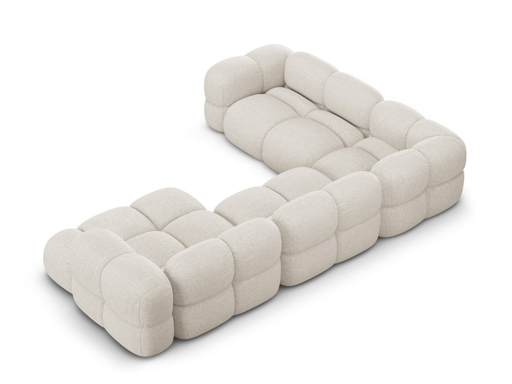 U-förmiger linker Ecksofa LORETTO hellbeige