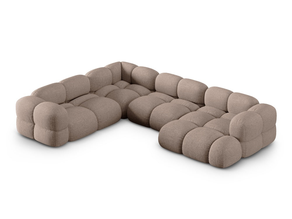 U-förmiger linker Ecksofa LORETTO cappuccino