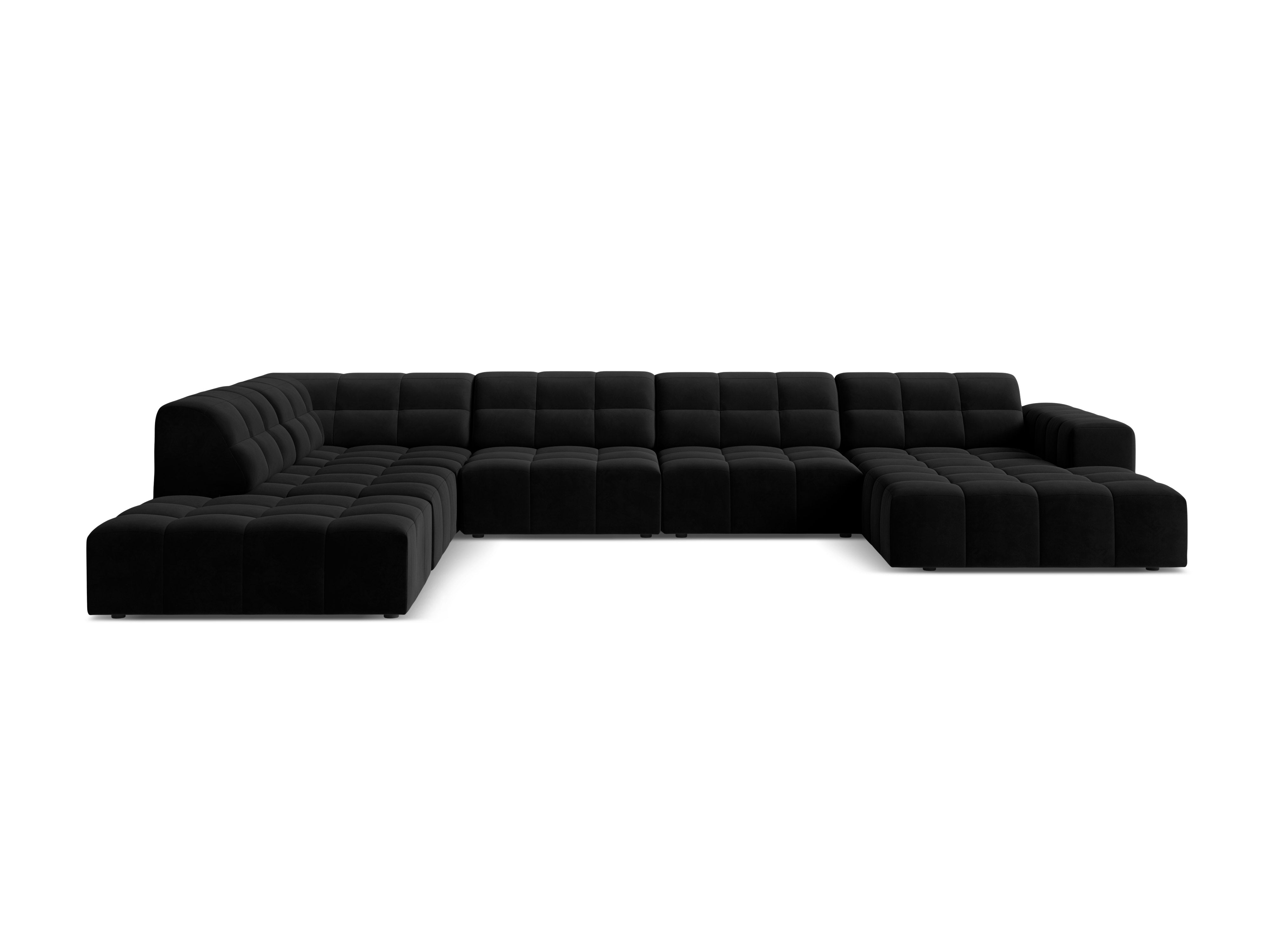 A corner in the shape of a velvety left -handed black chicago