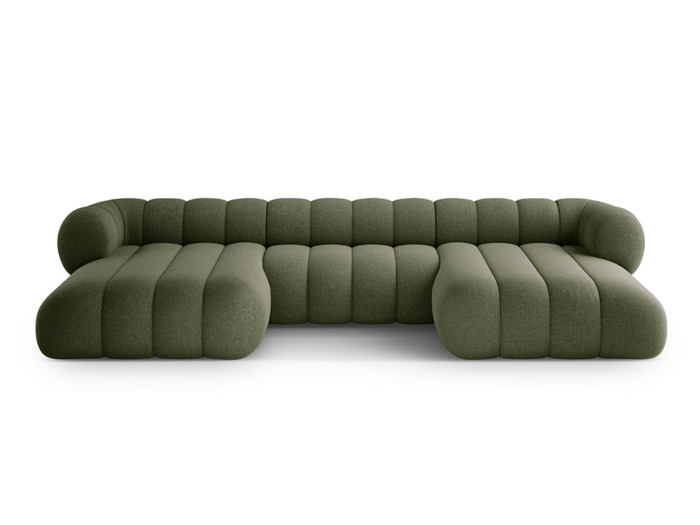 KOGE Olive Green 6-Person Panoramic Sofa