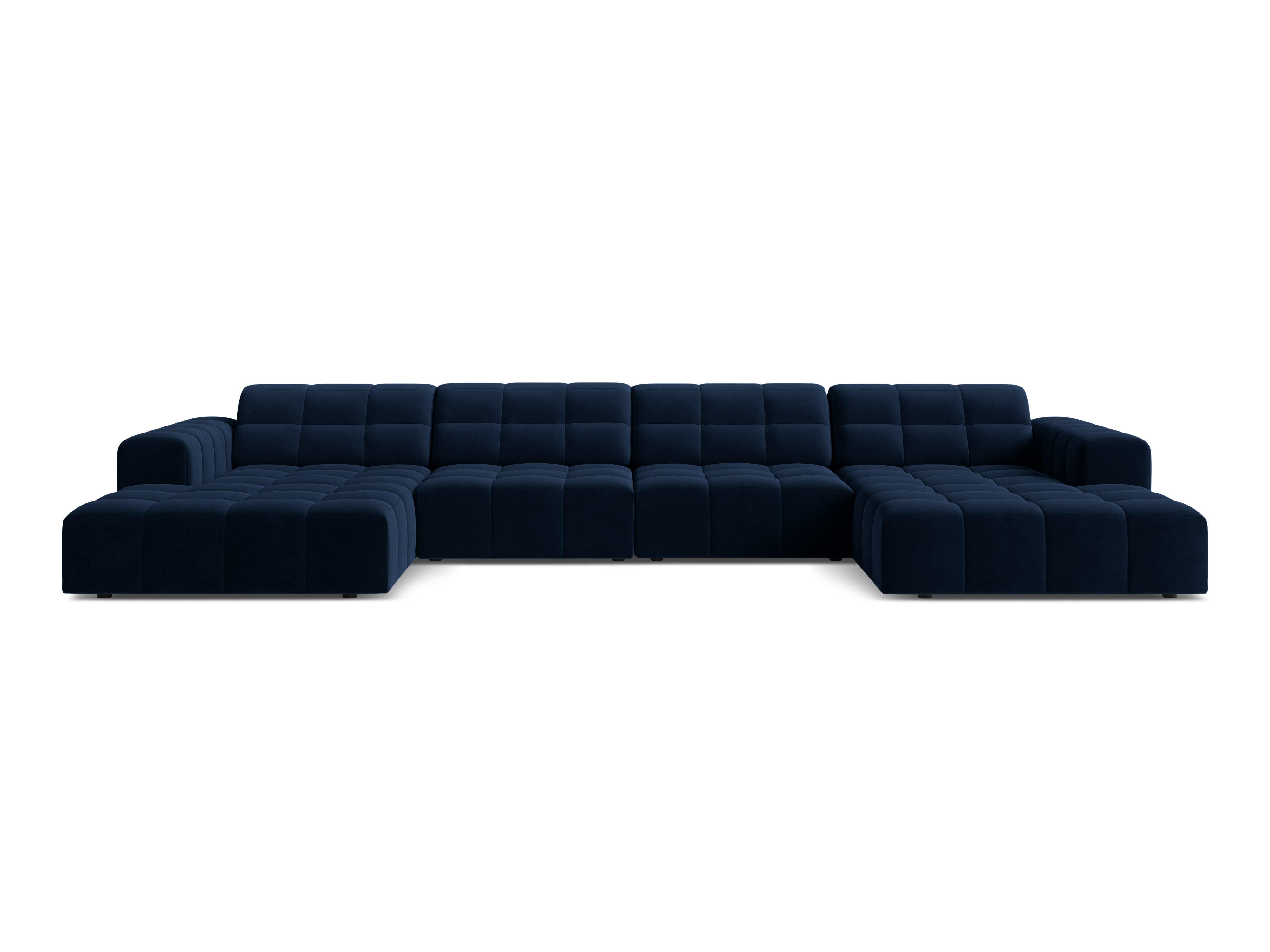Corps panoramic sofa 6-person chicago royal navy blue