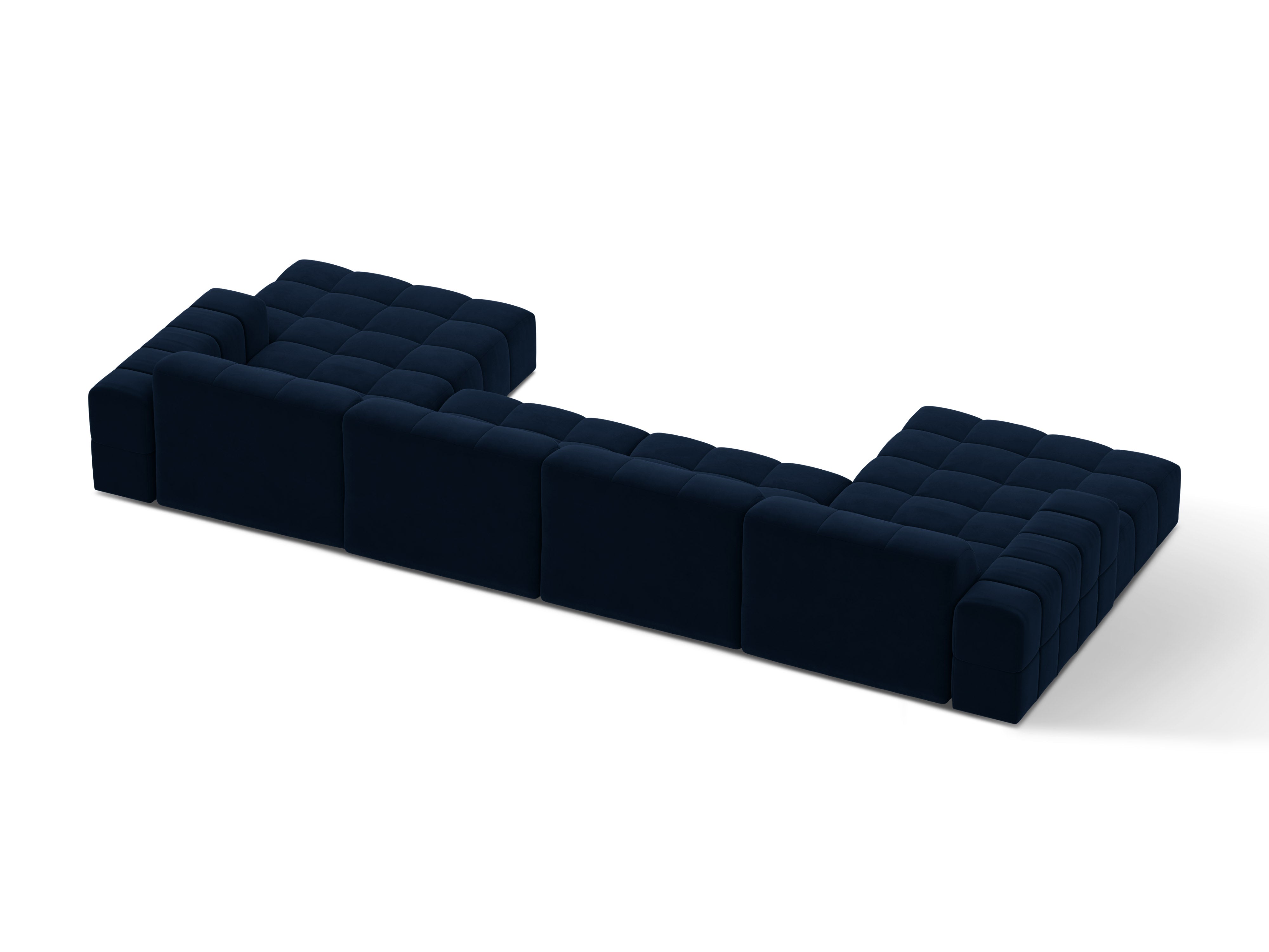 Corps panoramic sofa 6-person chicago royal navy blue