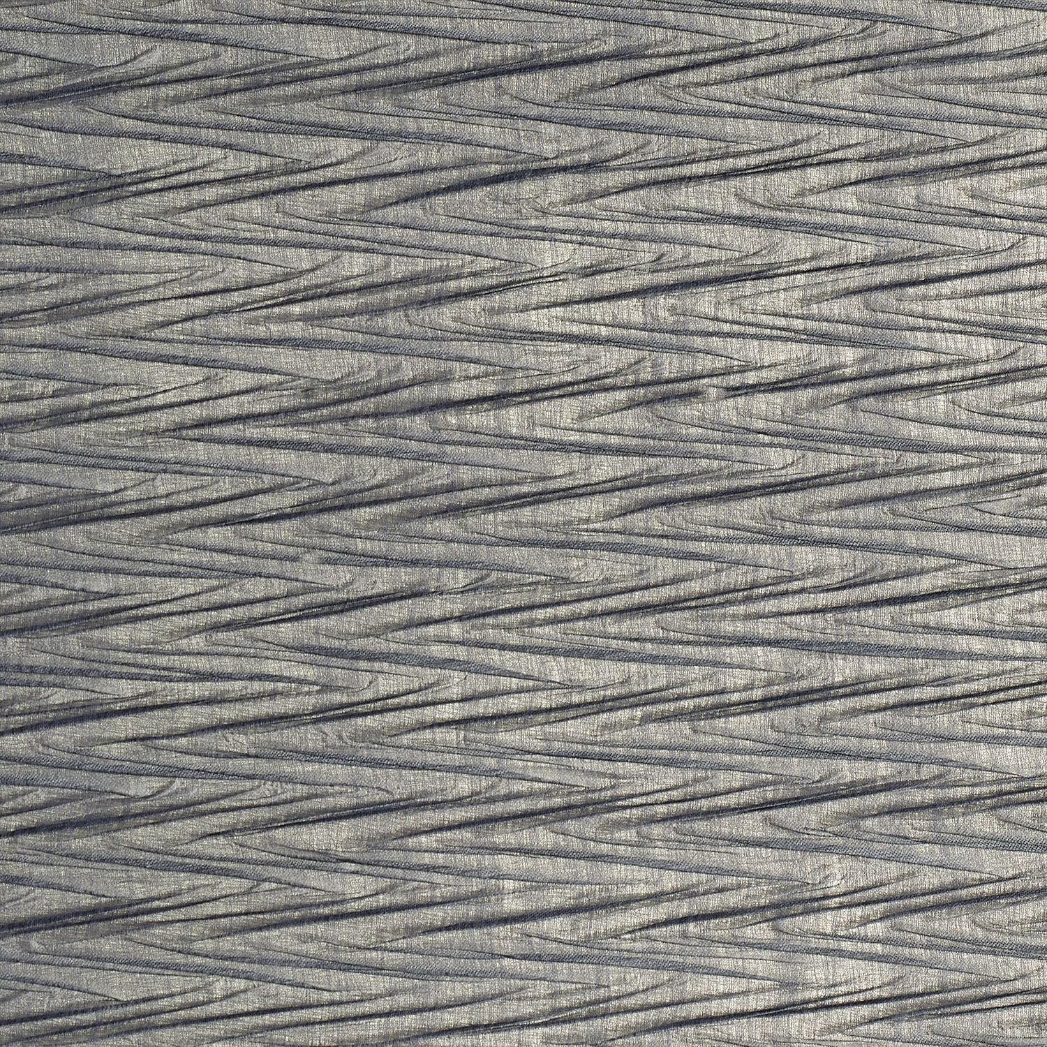 Textured textile wallpaper with a metallic geometric pattern THÉIA in anthracite