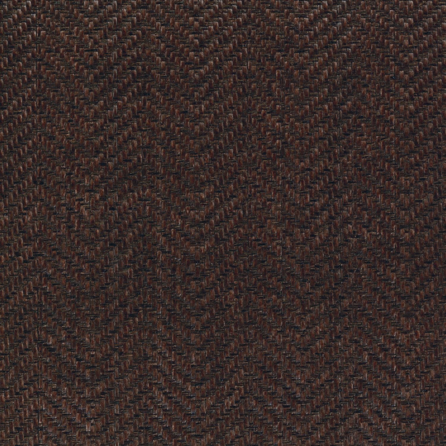 Structural paper wallpaper imitating raffia KASANE - DARK BROWN WENGÉ