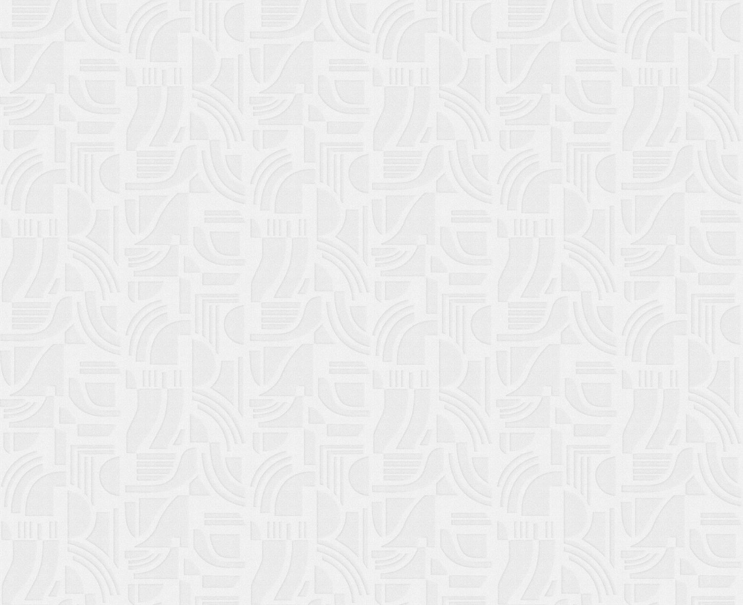 Textile structural wallpaper with geometric pattern LINSOLITE - BLANC white