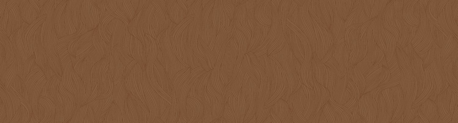 Textile structural wallpaper ALARIS - FAUVE CUIVRÉ rusty brown