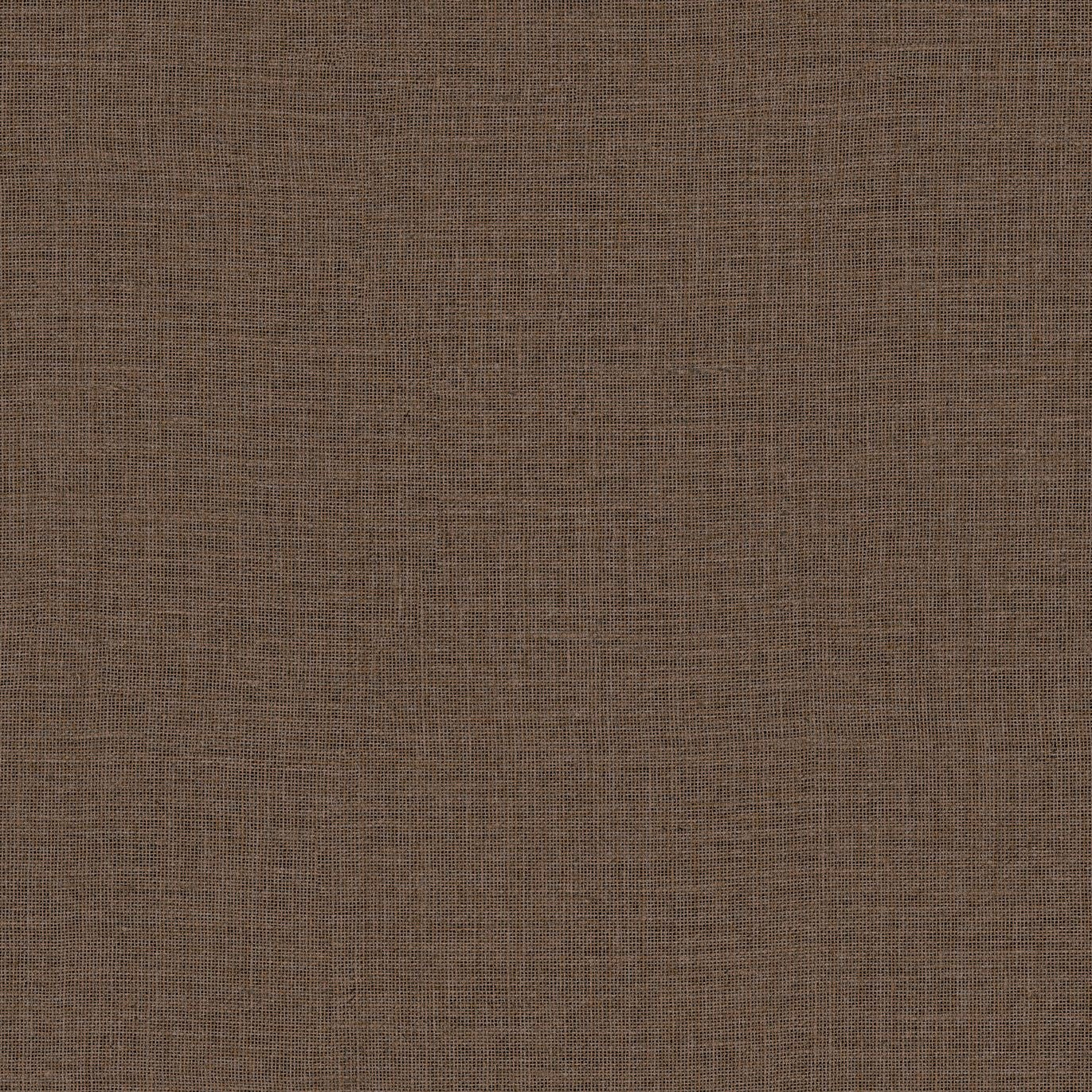 Structural vinyl wallpaper imitating jute LIENZO - SÉPIA brown