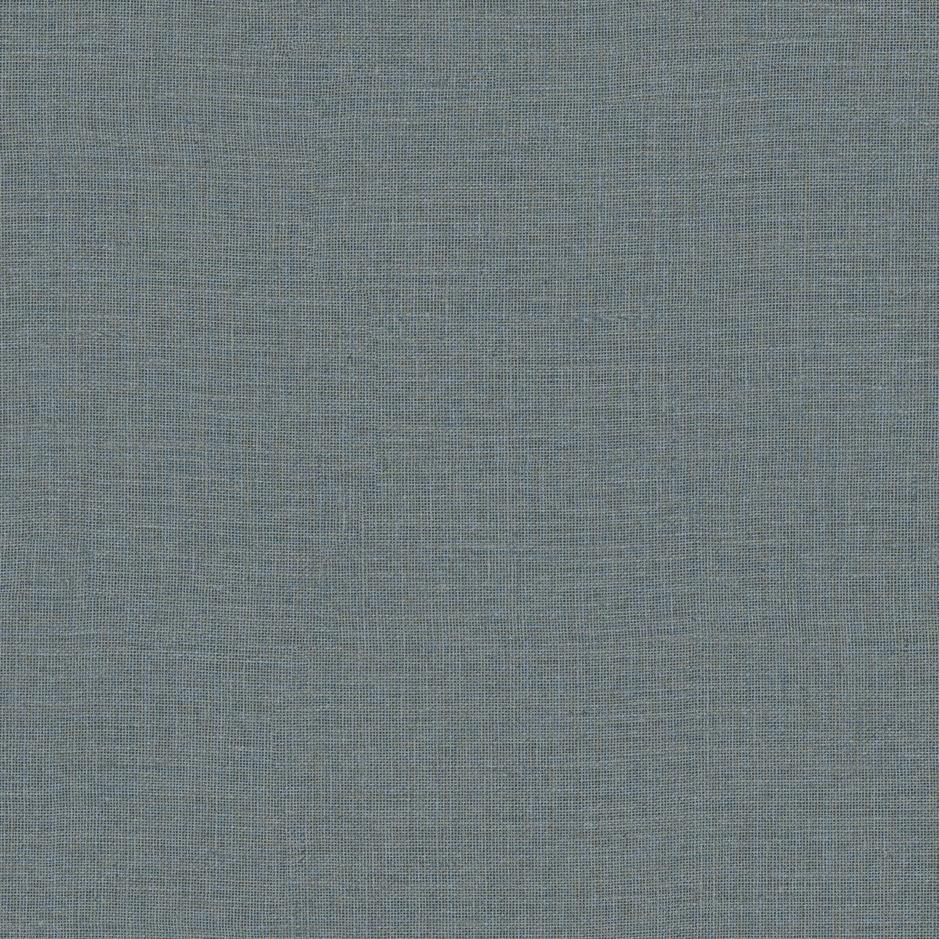 Structural vinyl wallpaper imitating jute LIENZO - PIERRE BLEUE steel blue