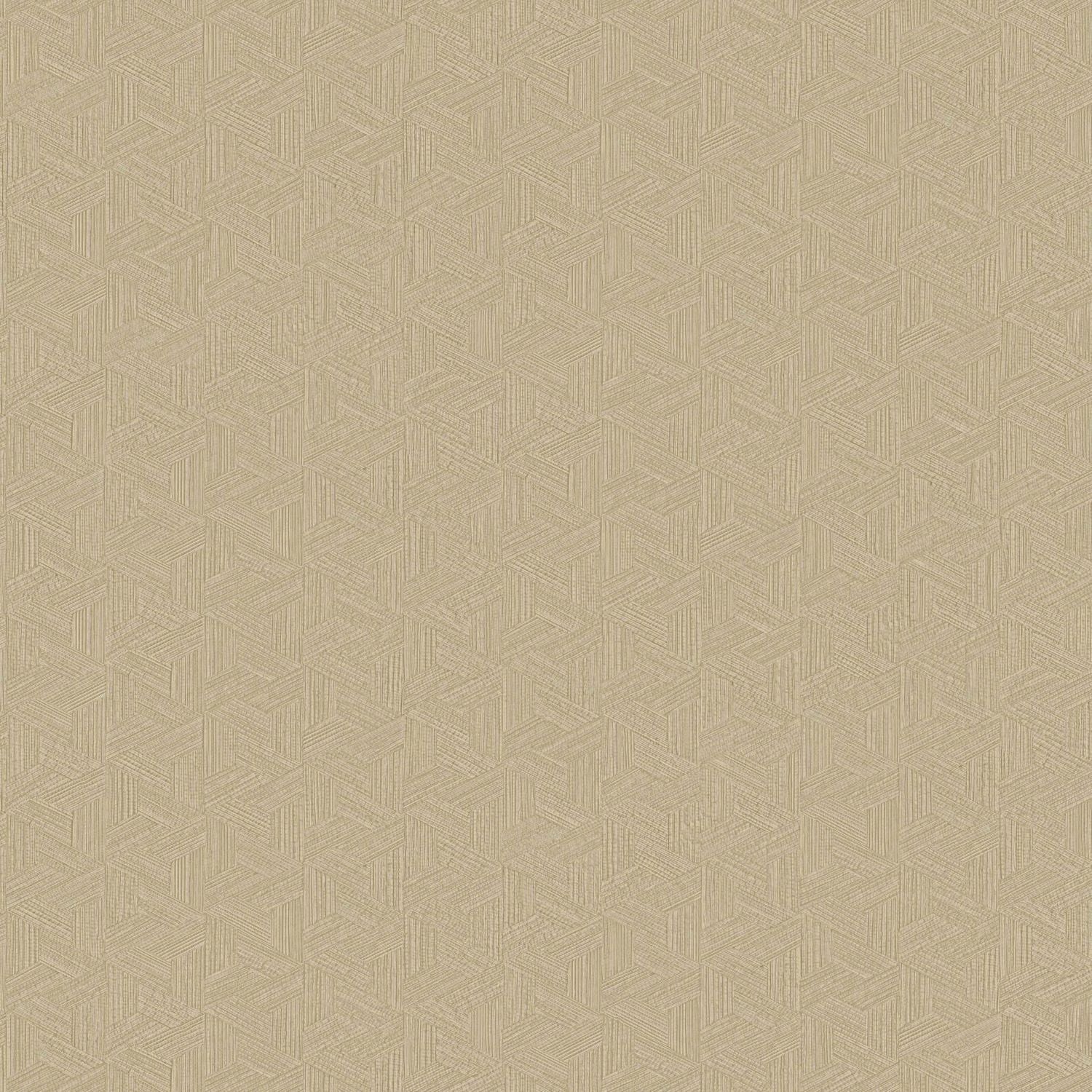 Geometrische Strukturtapete inspiriert von Bananenblatt LINDU - TRAVERTIN beige