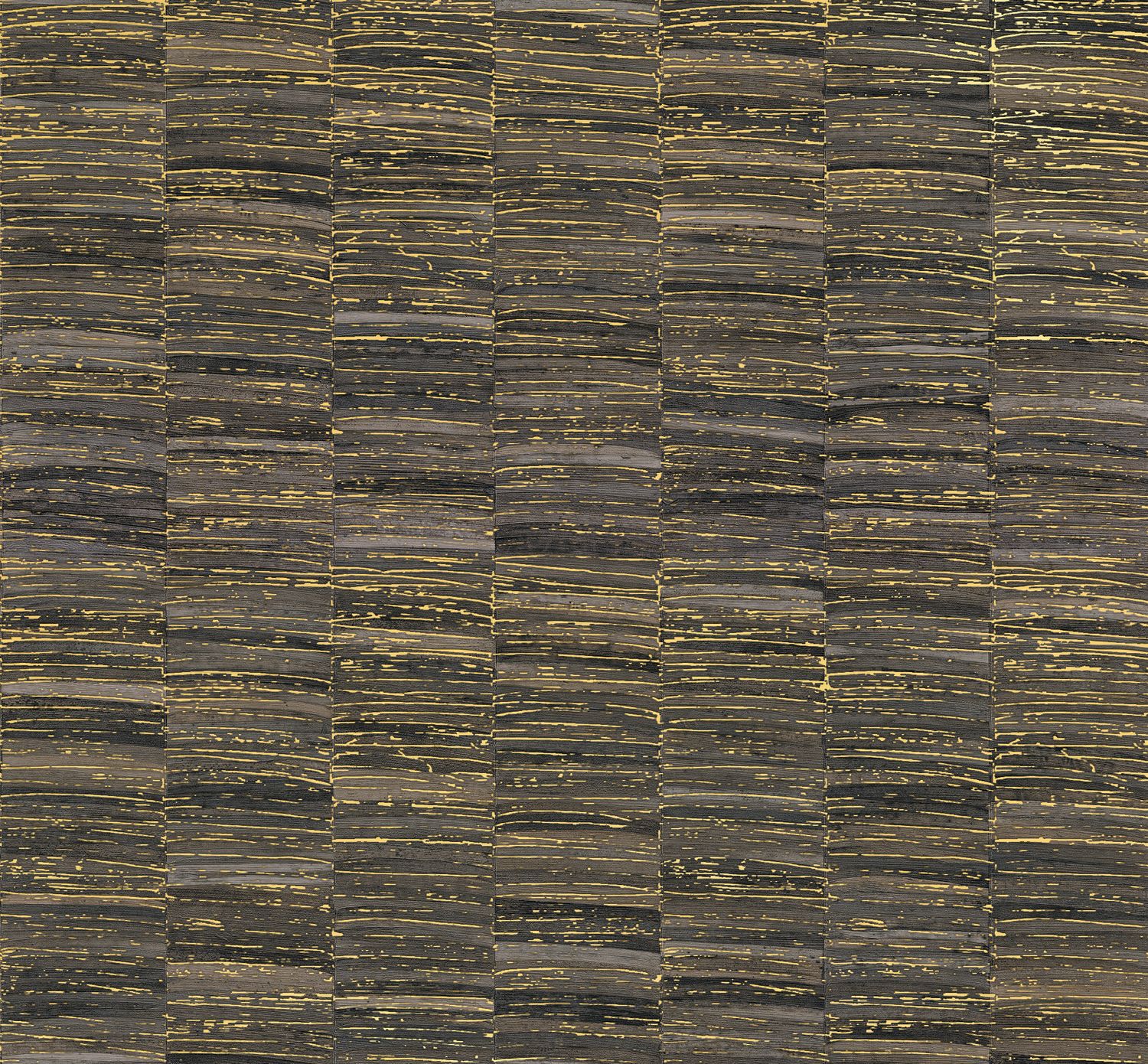 Metallic Structural Vinyl Wallpaper LIRIO - ANTHRACITE/DORÉ anthracite with gold