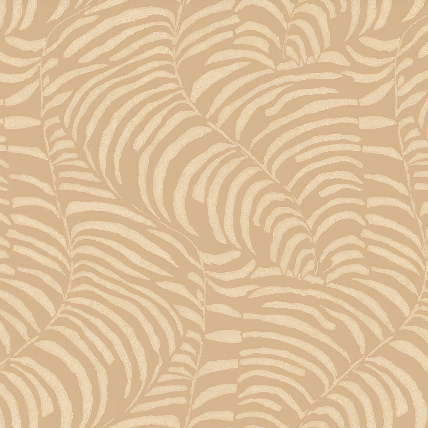 Vlies-Tapete mit Pflanzenmotiv NOBILE - SABLE/NACRÉ sandfarben mit Perleffekt