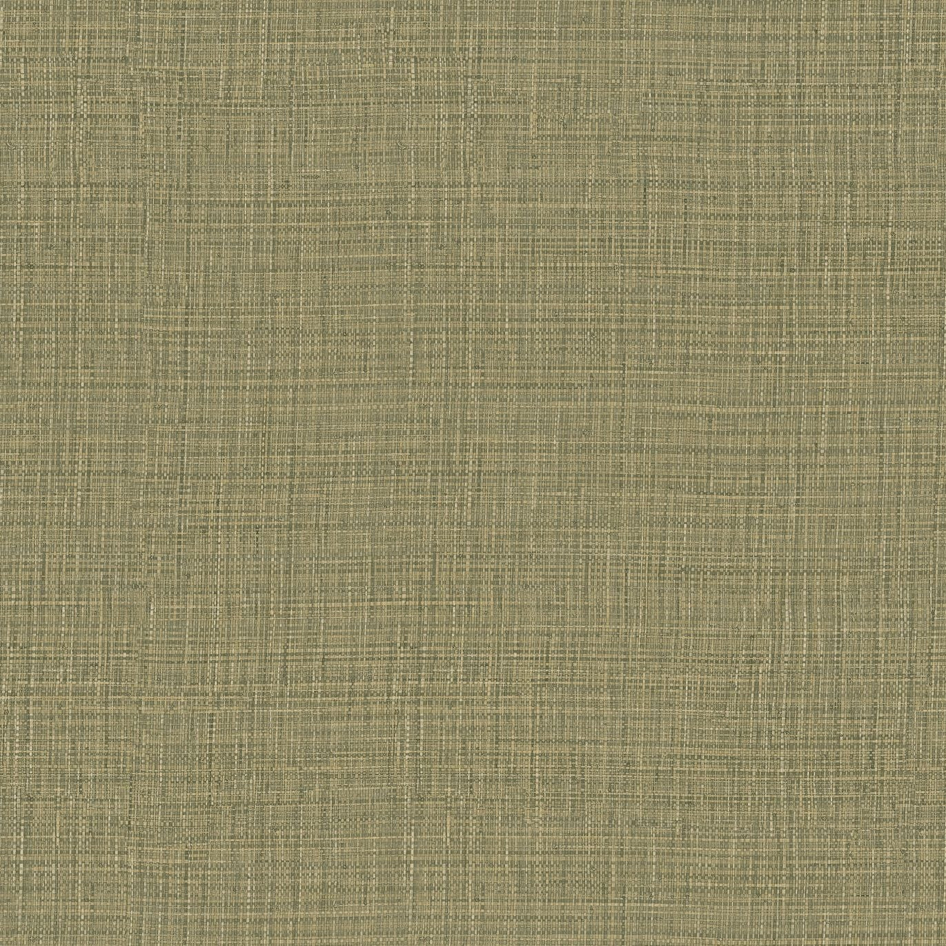 Structural vinyl wallpaper imitating woven raffia SIERRA - KAKI military green