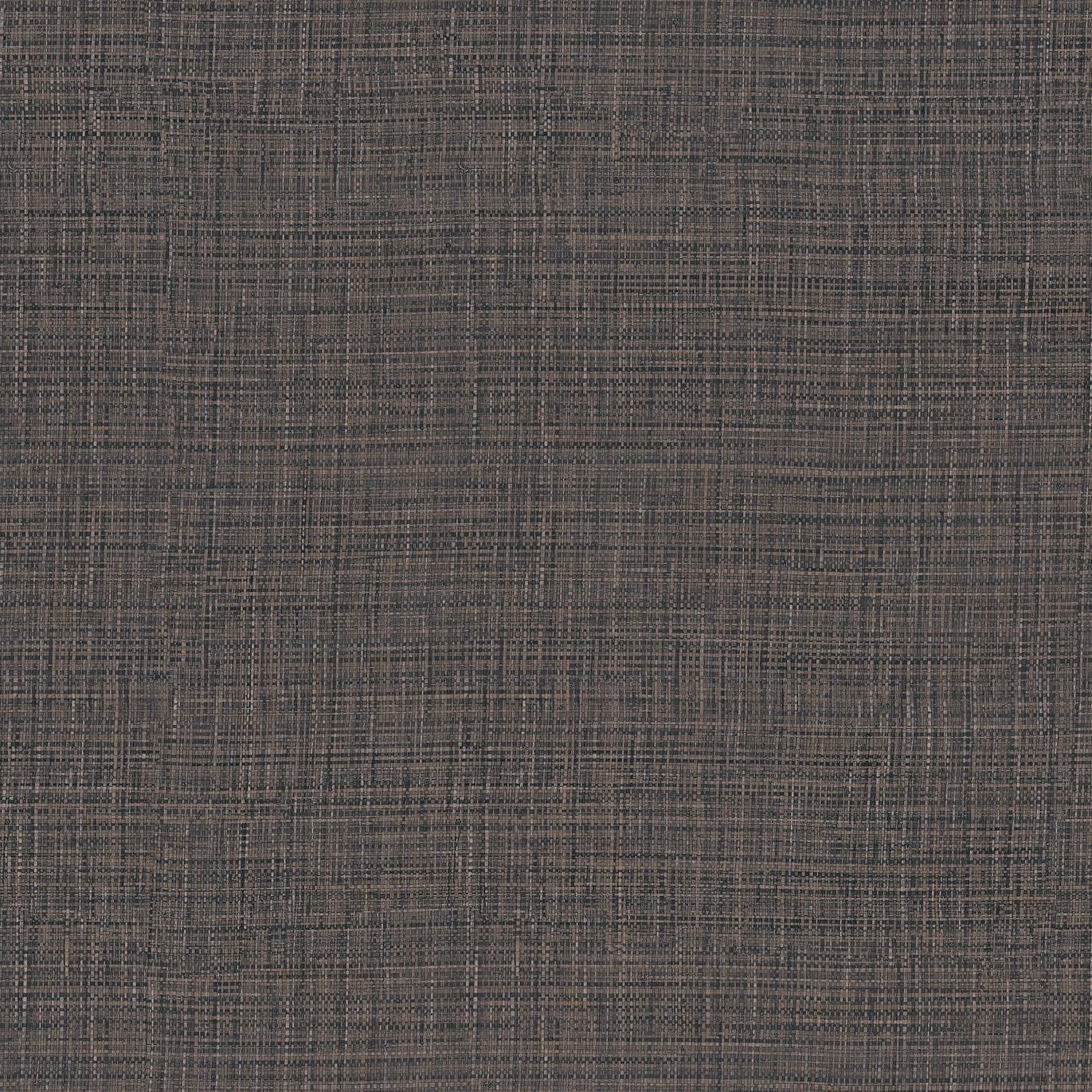 Structural vinyl wallpaper imitating woven raffia SIERRA - ANTHRACITE anthracite