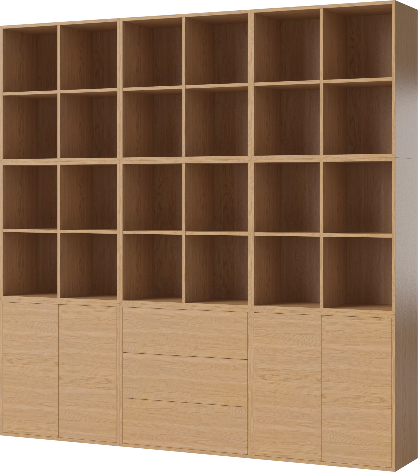 Gehäuse Racks Eichenfurnier