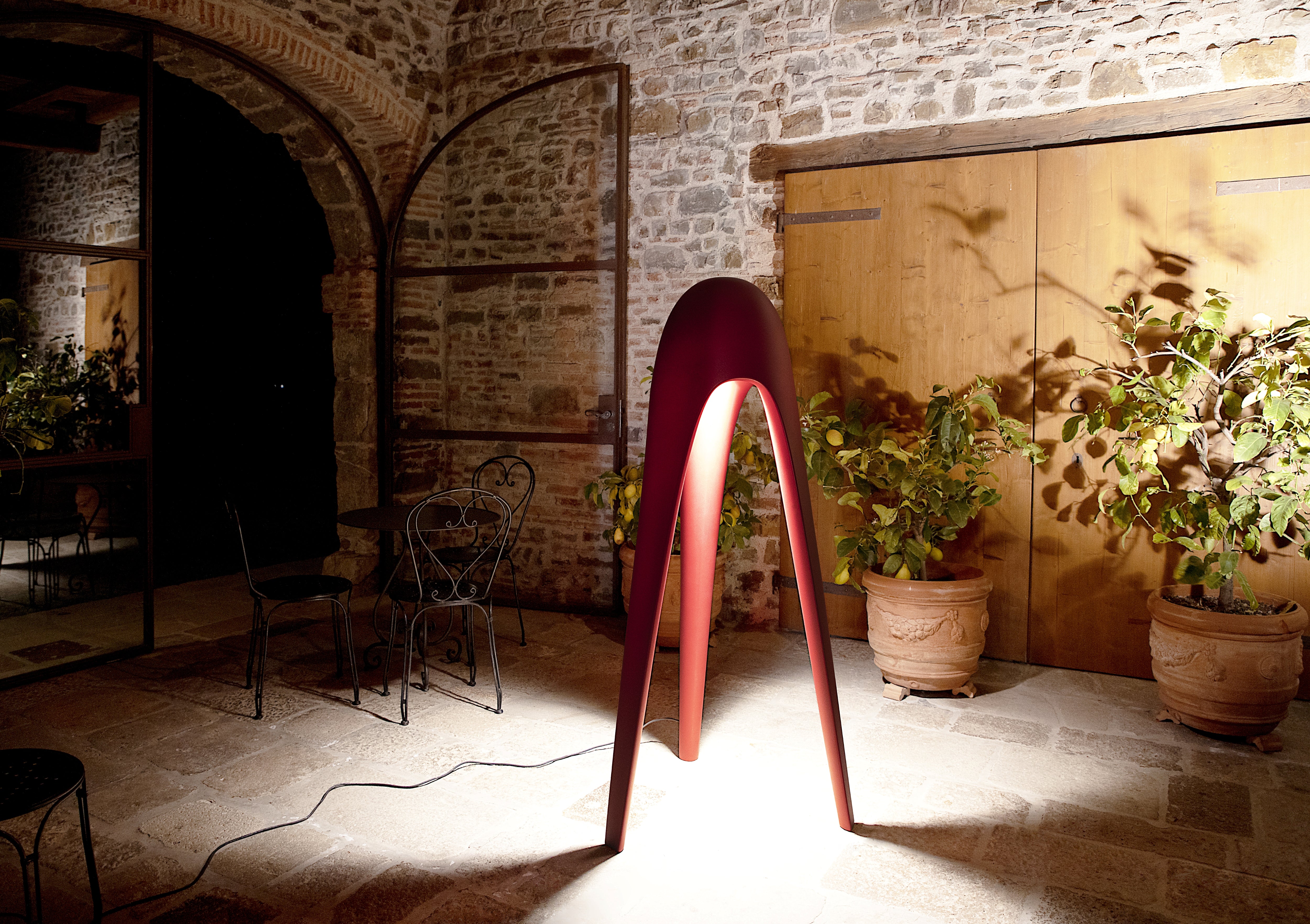 CYBORG BIG Red Outdoor Floor Lamp