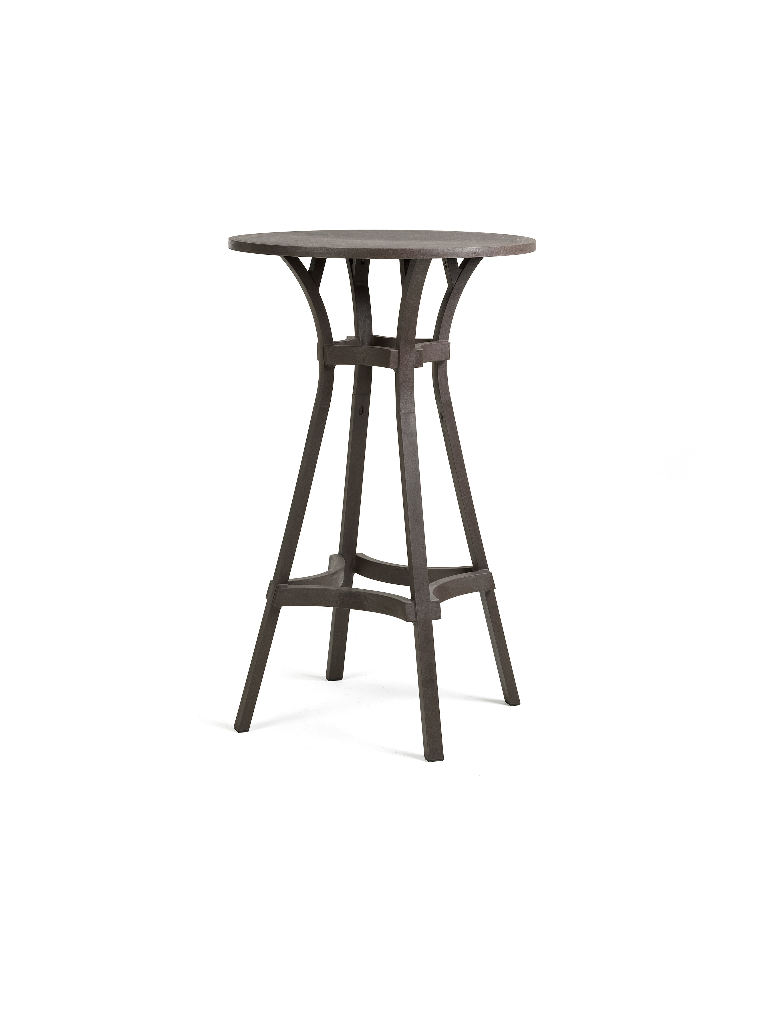COMBO Round Outdoor Table in Earthy Brown