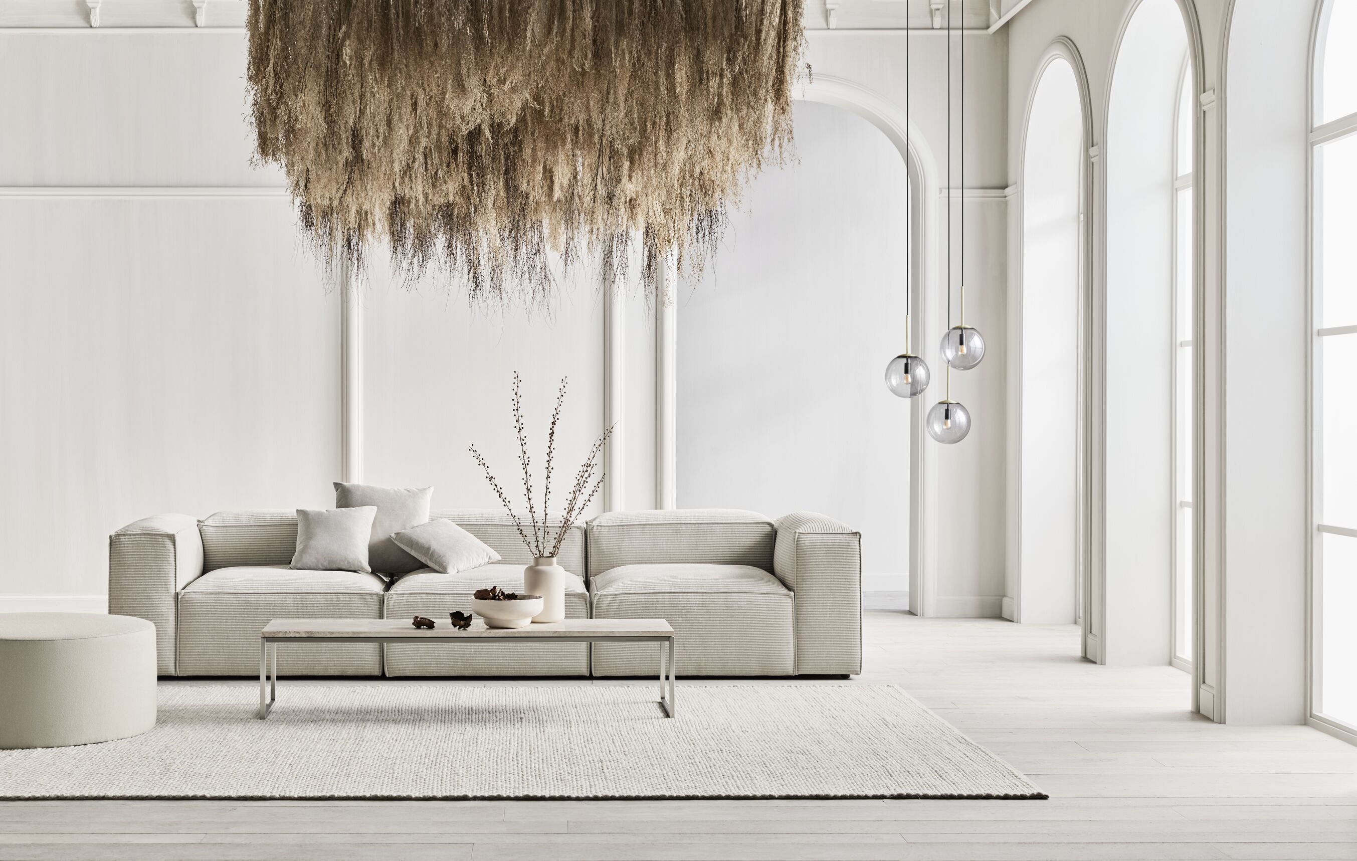 Grey Geflecht Teppich