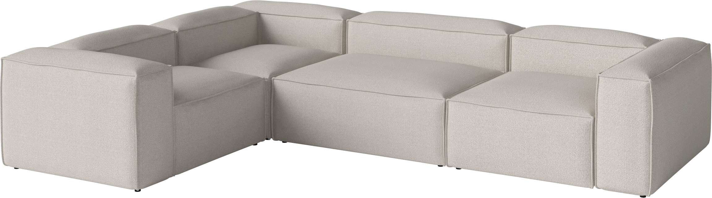 Linke Ecke 4-modularer Cosima-gepolstert