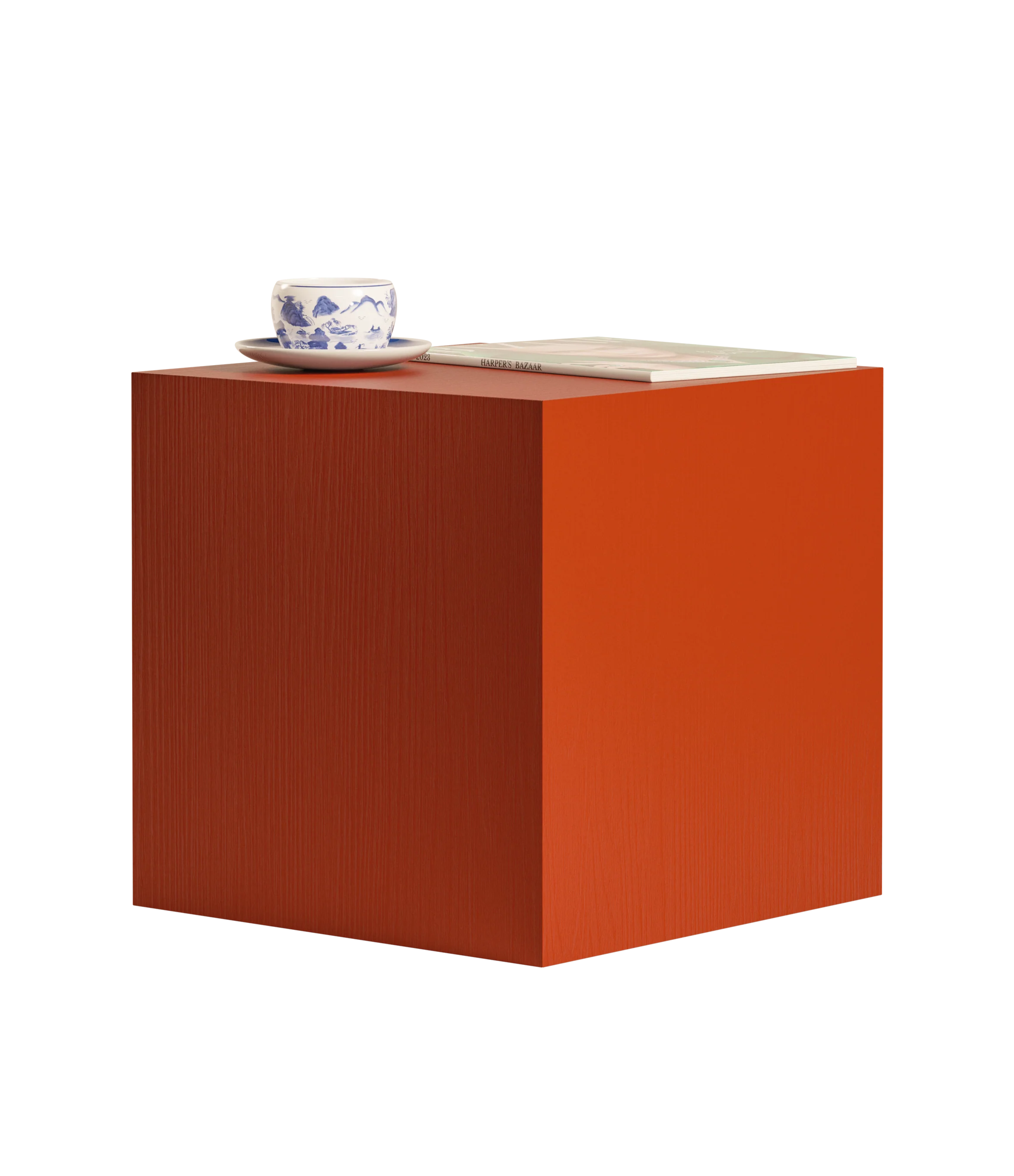 CUBE Red Rooibos Side Table