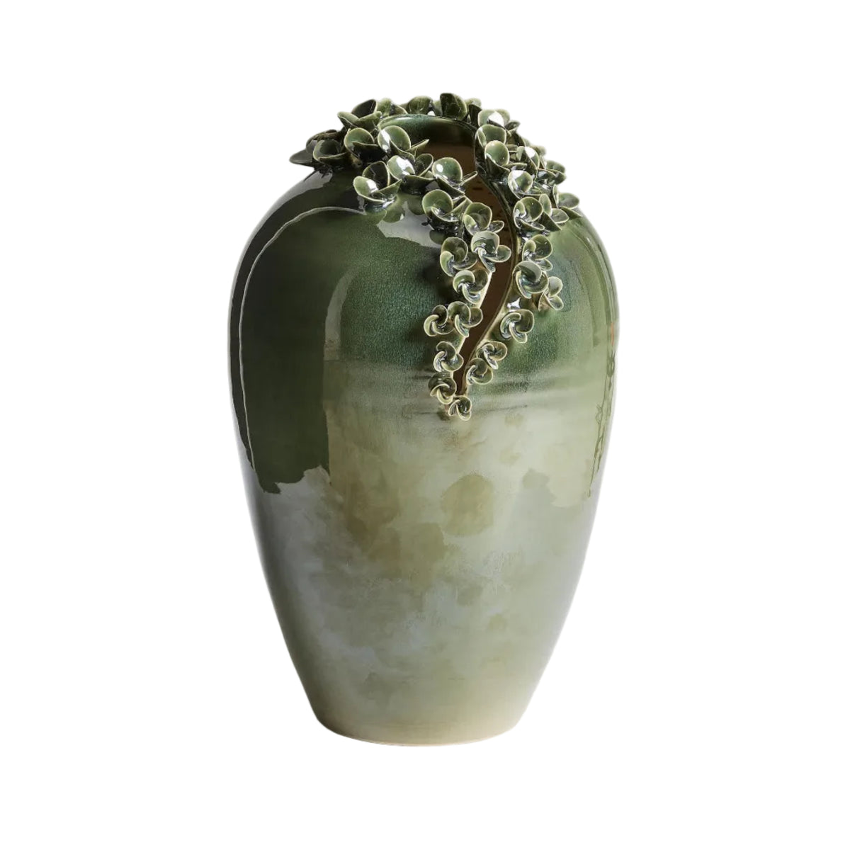 Wazon EDERIA oliwkowy ceramiczny – Kave Home