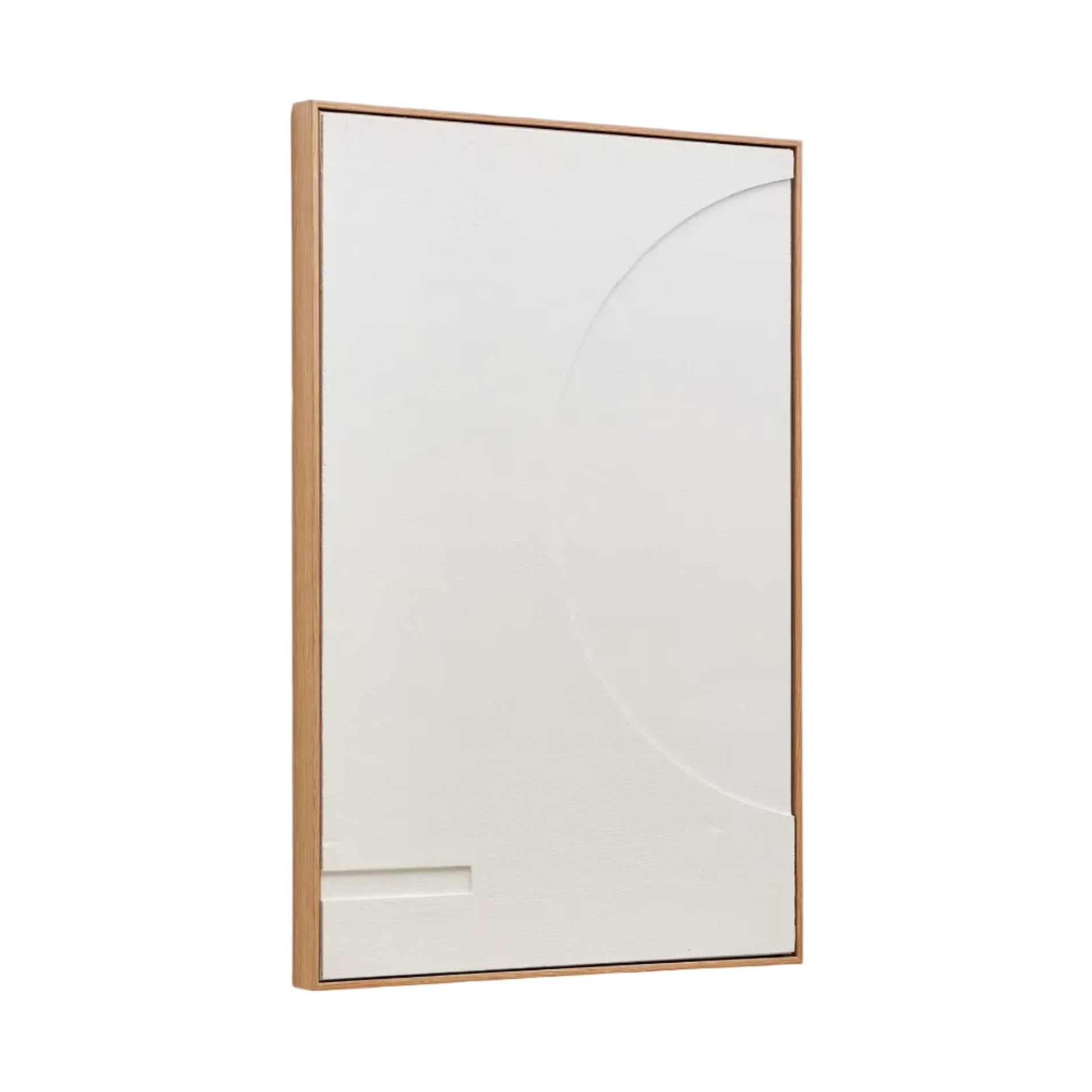 SEFRI Canvas Art in White with Round Shape