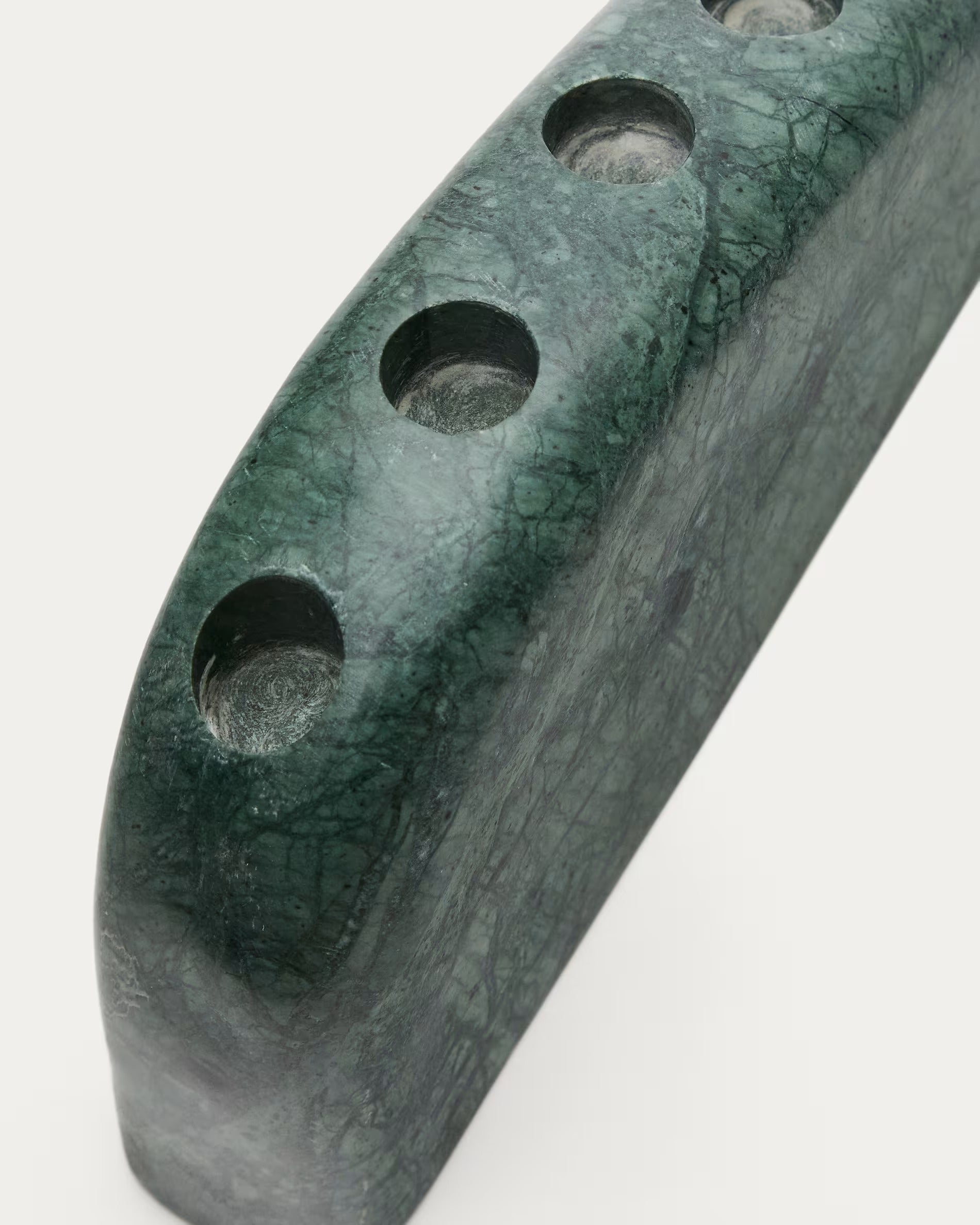 Kerzenhalter SIGNE grüner Marmor