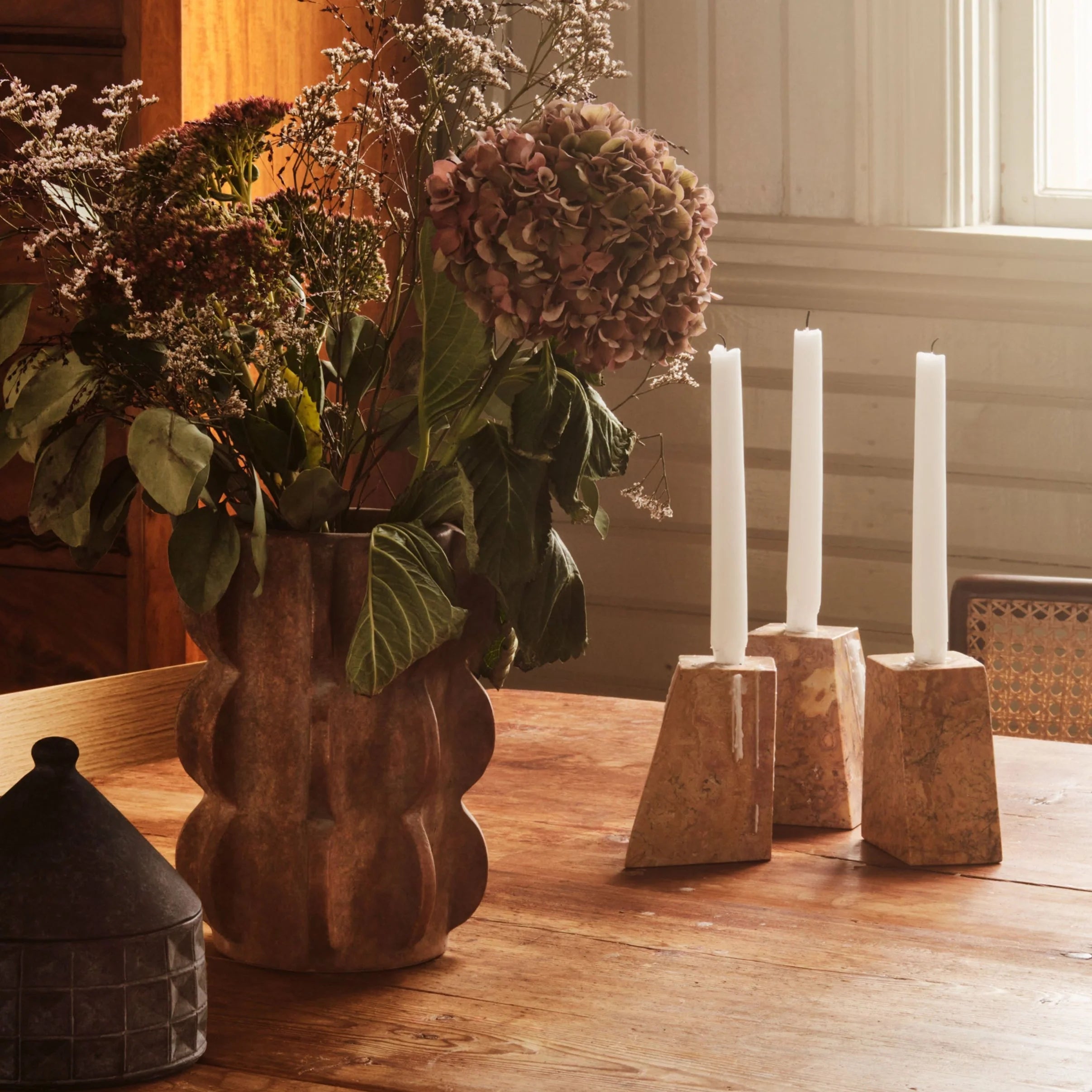 ARCISSIMO vase brown ceramic