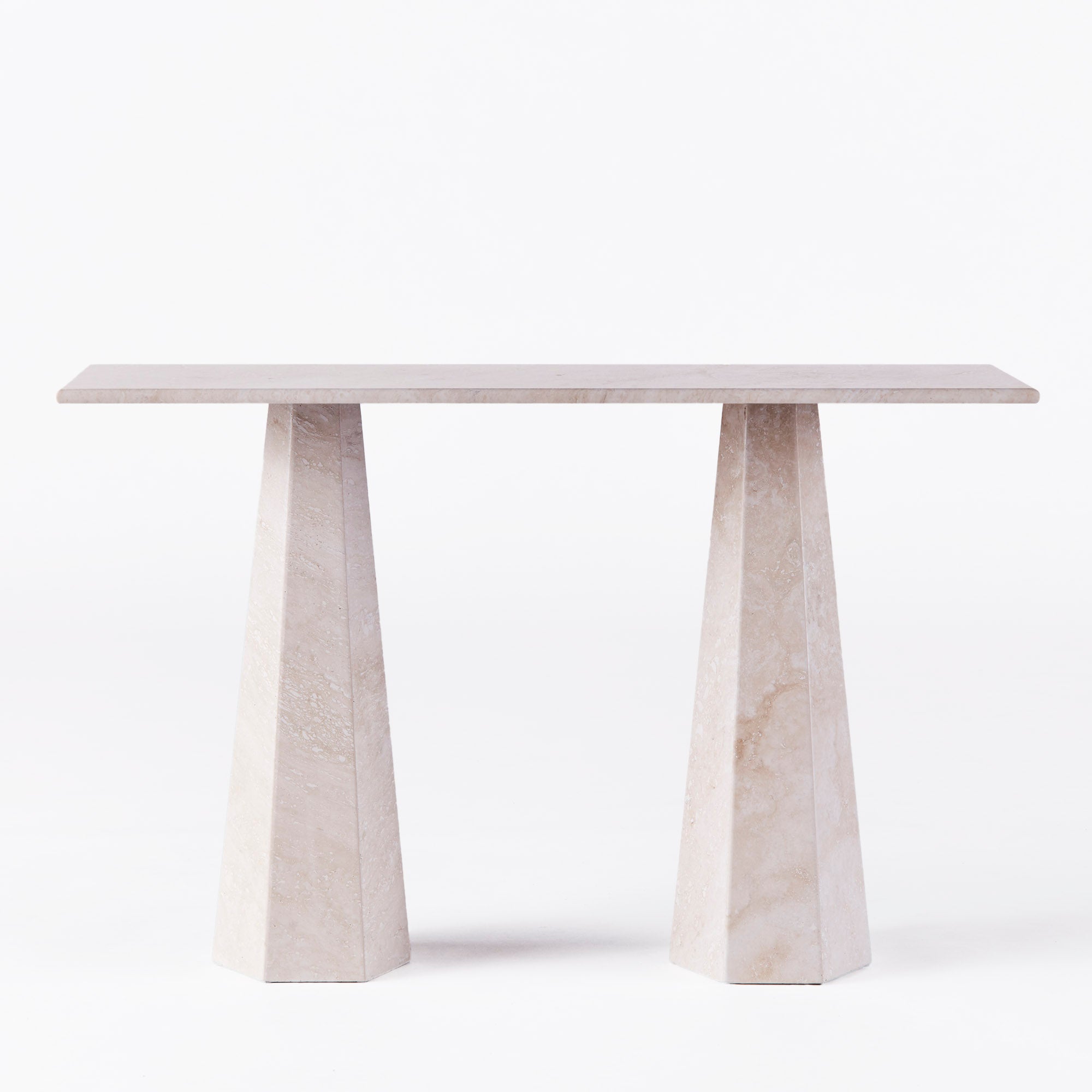 Konsole HEXAGON Marmor Travertin
