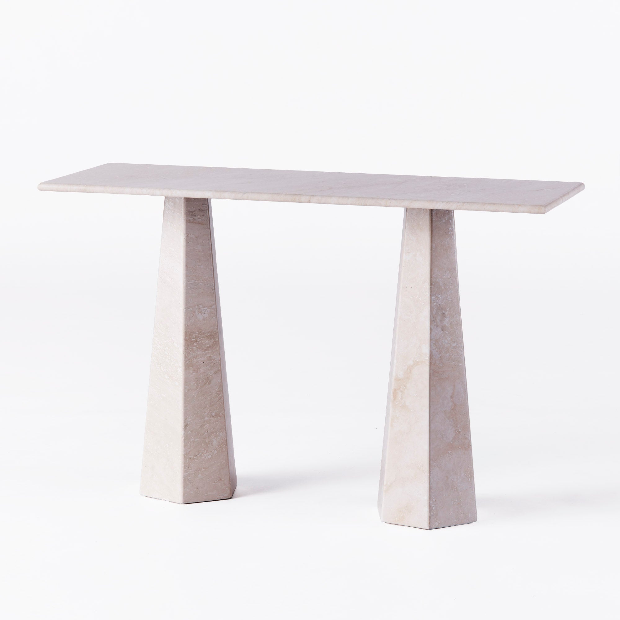Konsole HEXAGON Marmor Travertin