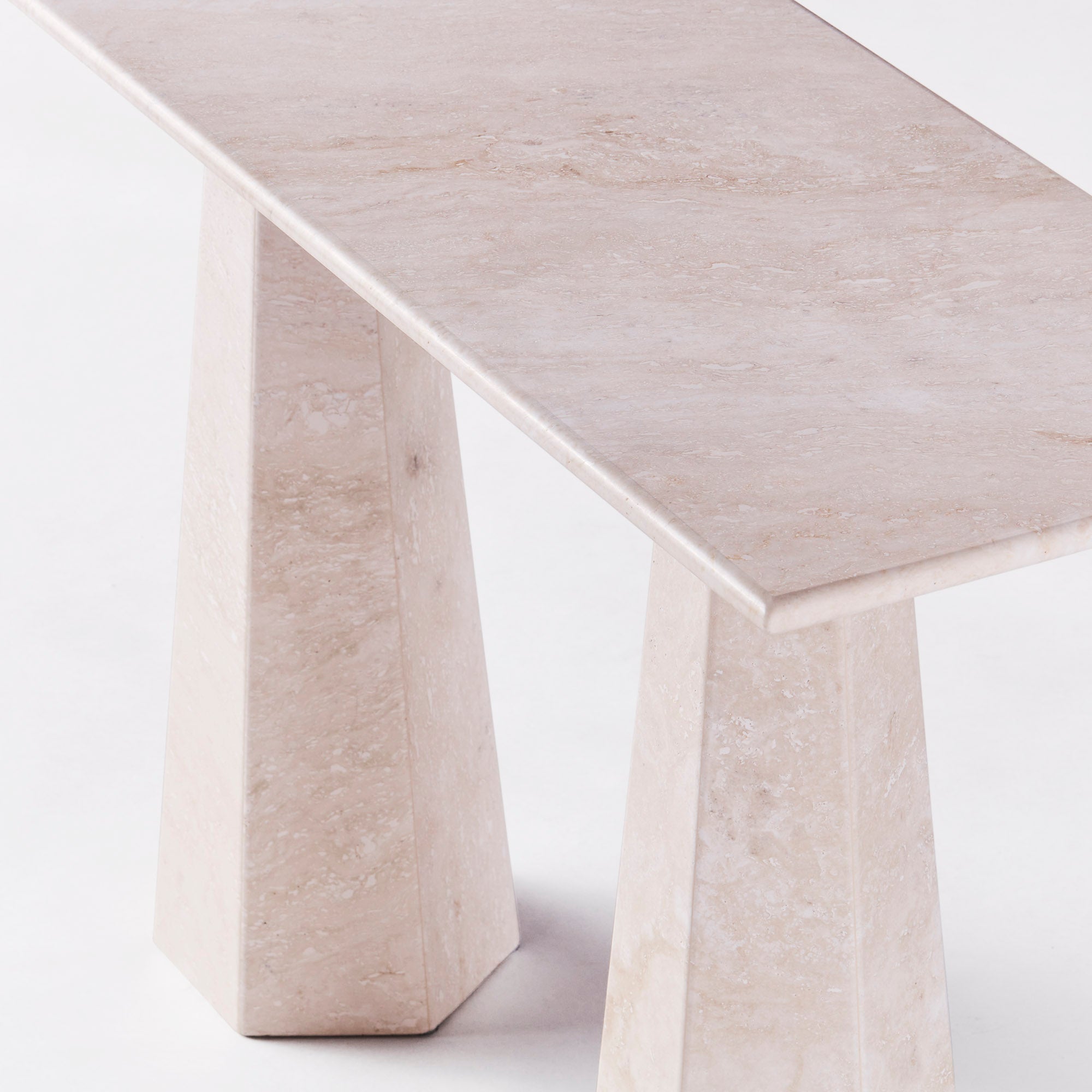 Konsole HEXAGON Marmor Travertin