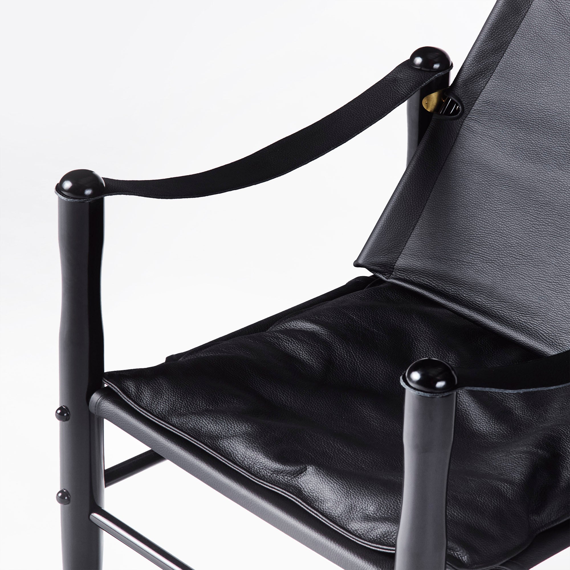 Sessel SAFARI schwarze Leder