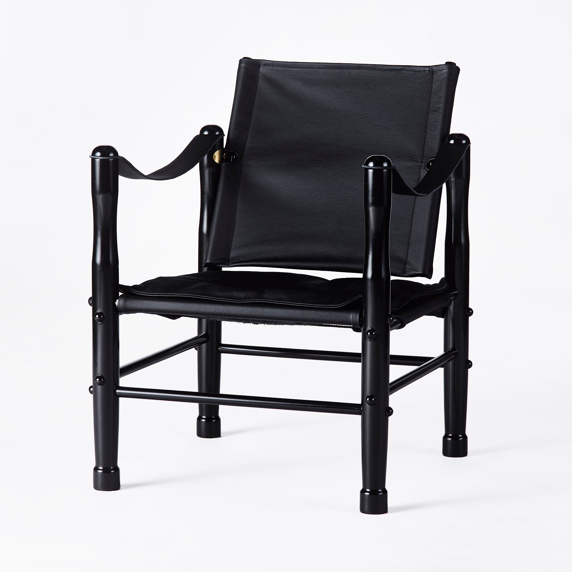 Sessel SAFARI schwarze Leder