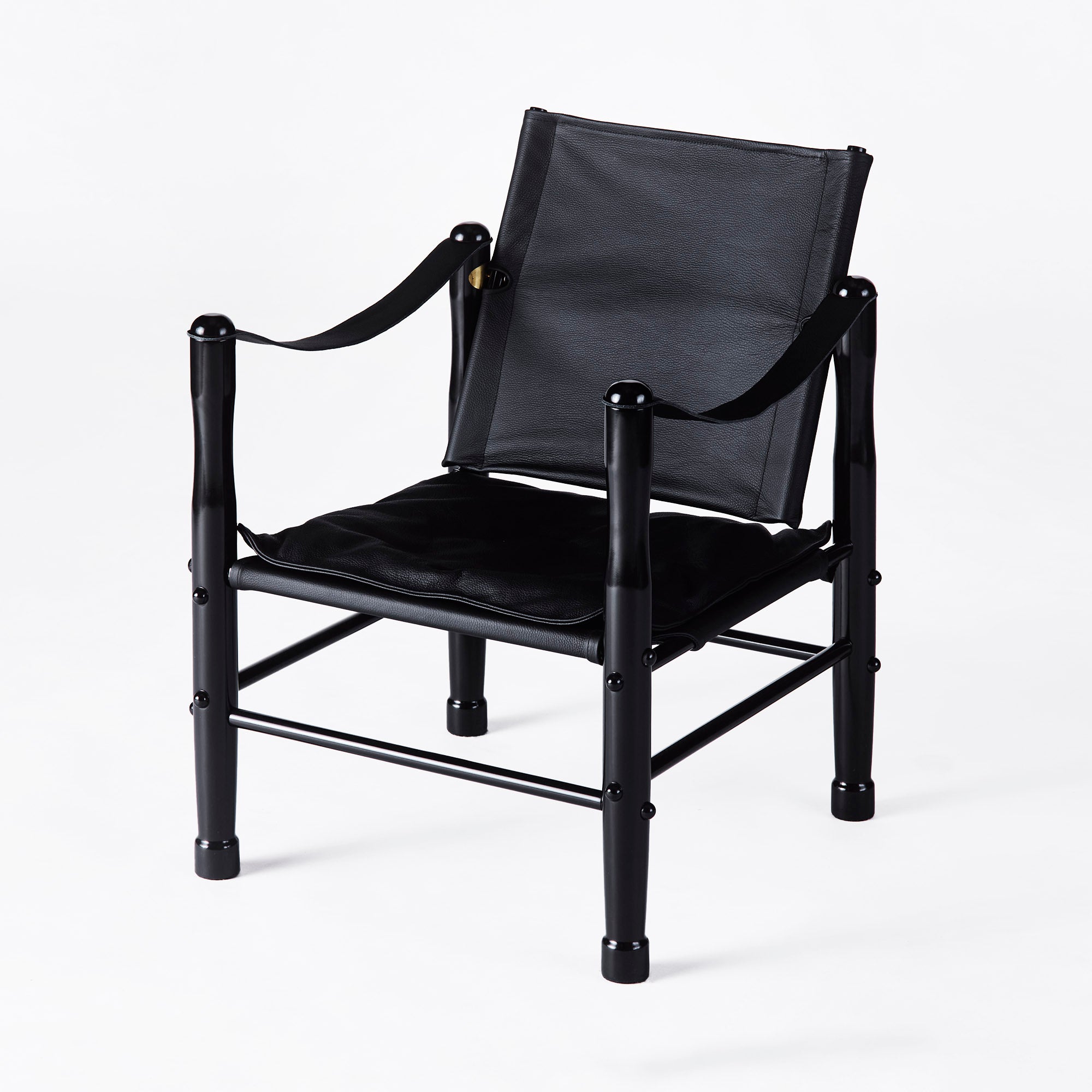 Sessel SAFARI schwarze Leder