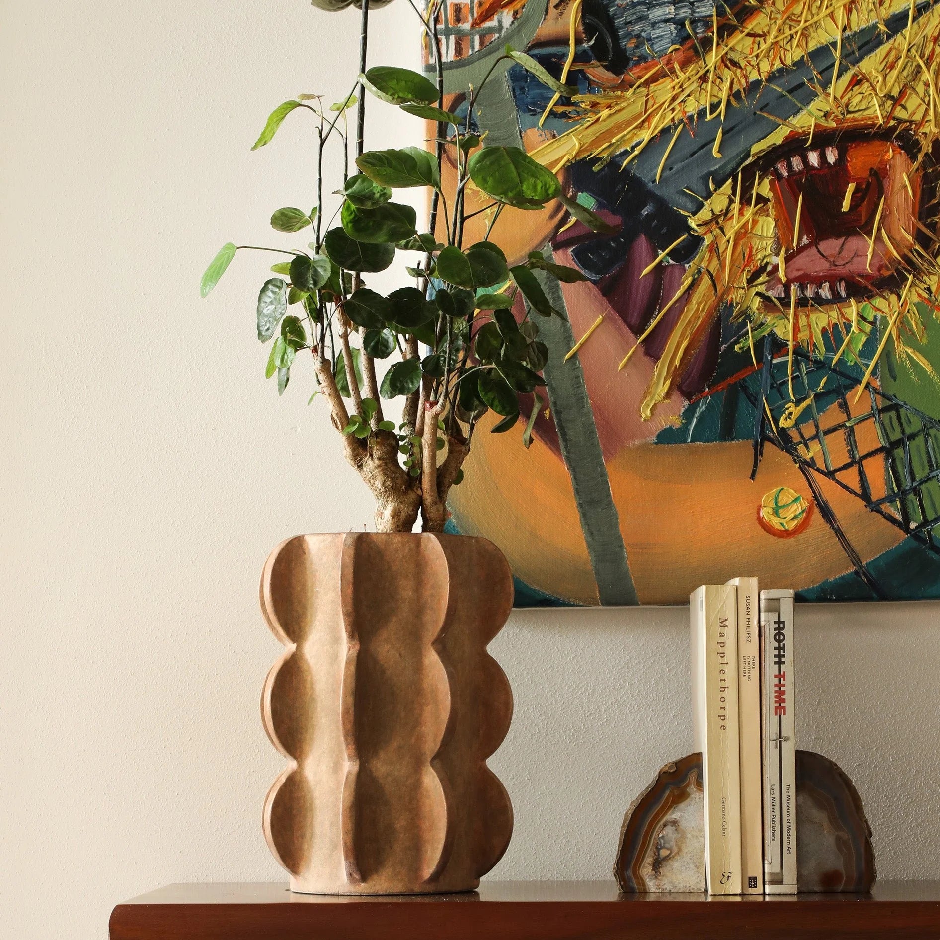 ARCISSIMO vase brown ceramic