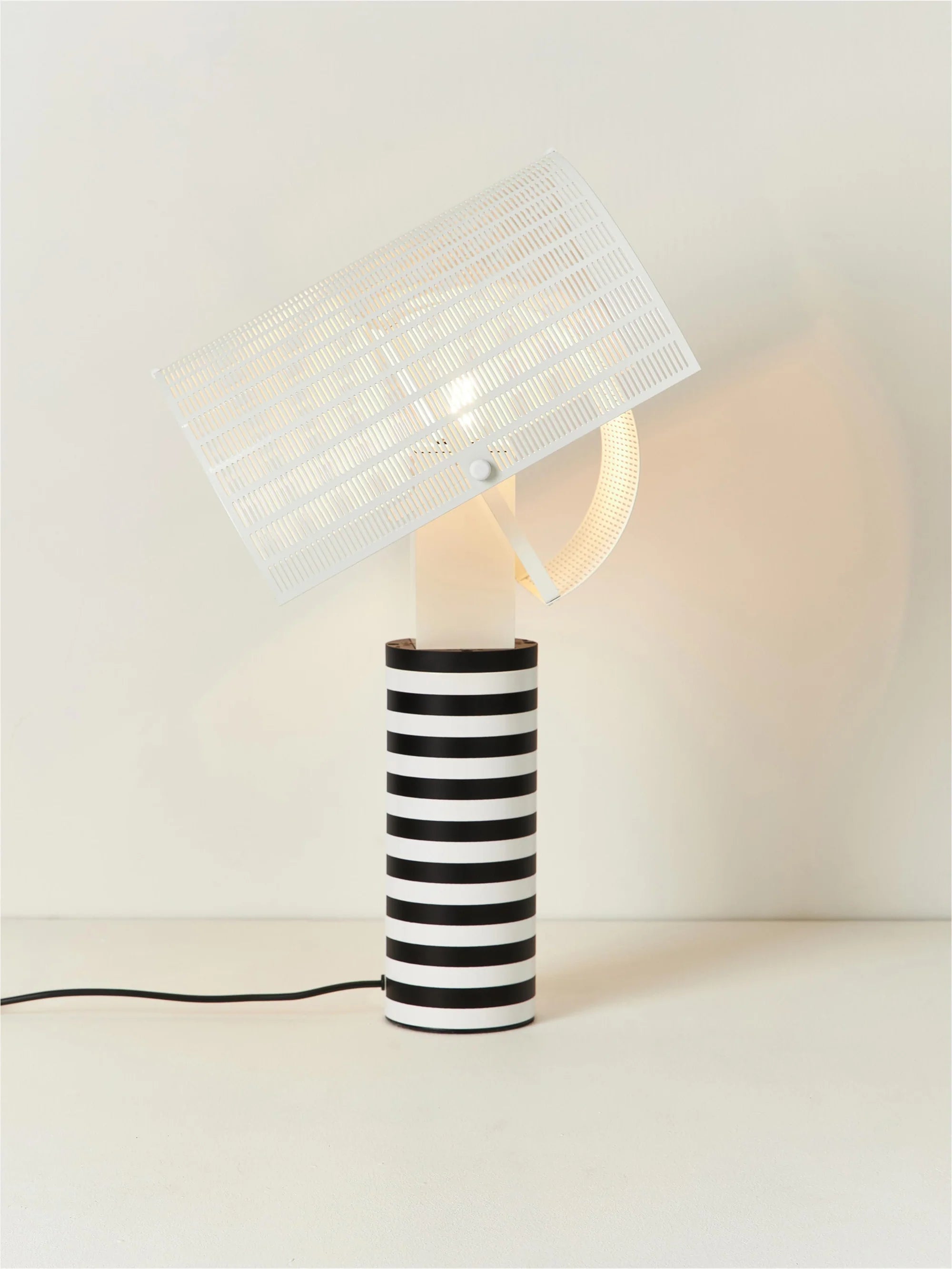 Tischlampe SHOGUN weiß mit Schwarz