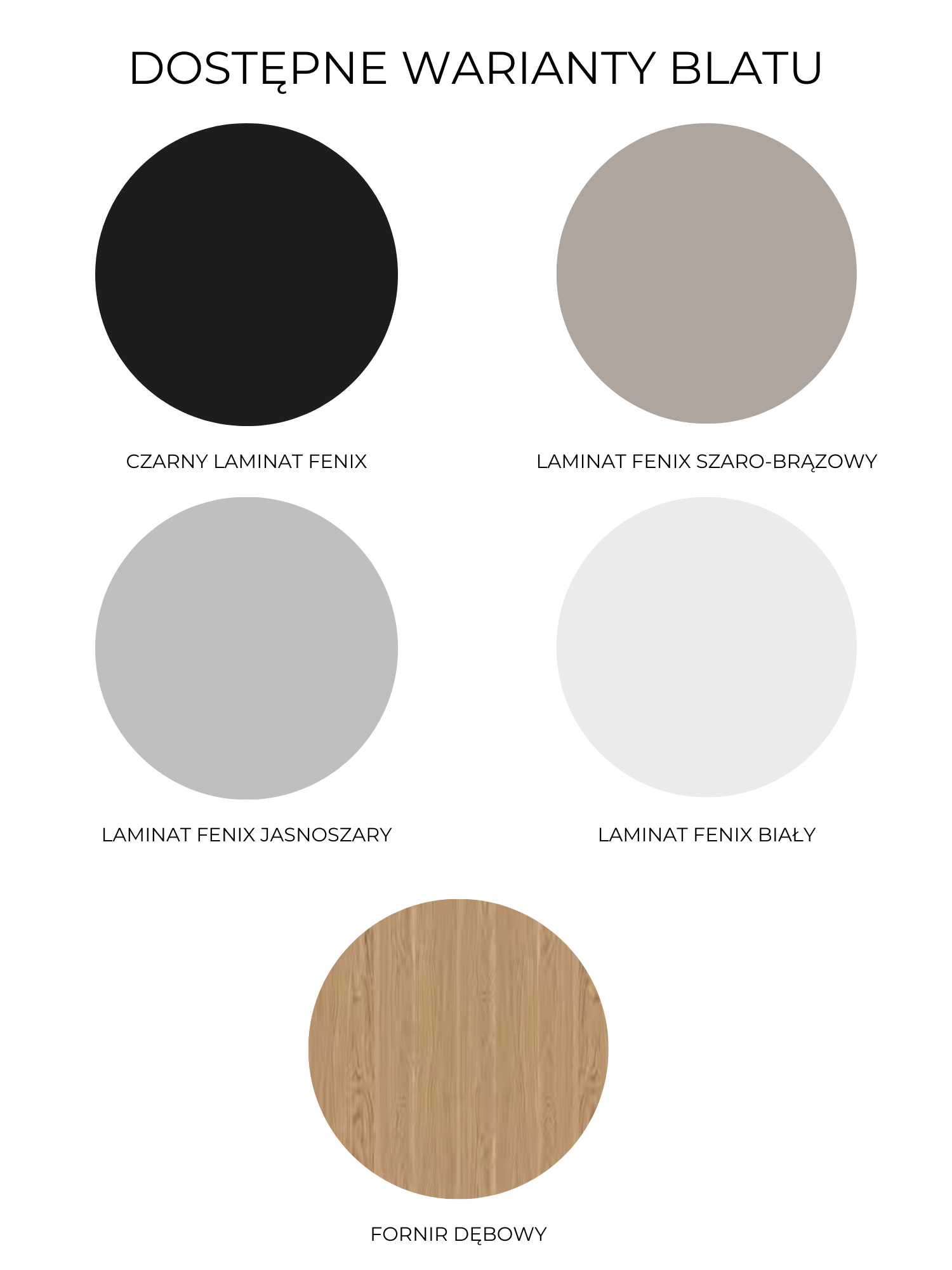 SOFT MOOD round table with a dark oak wood base