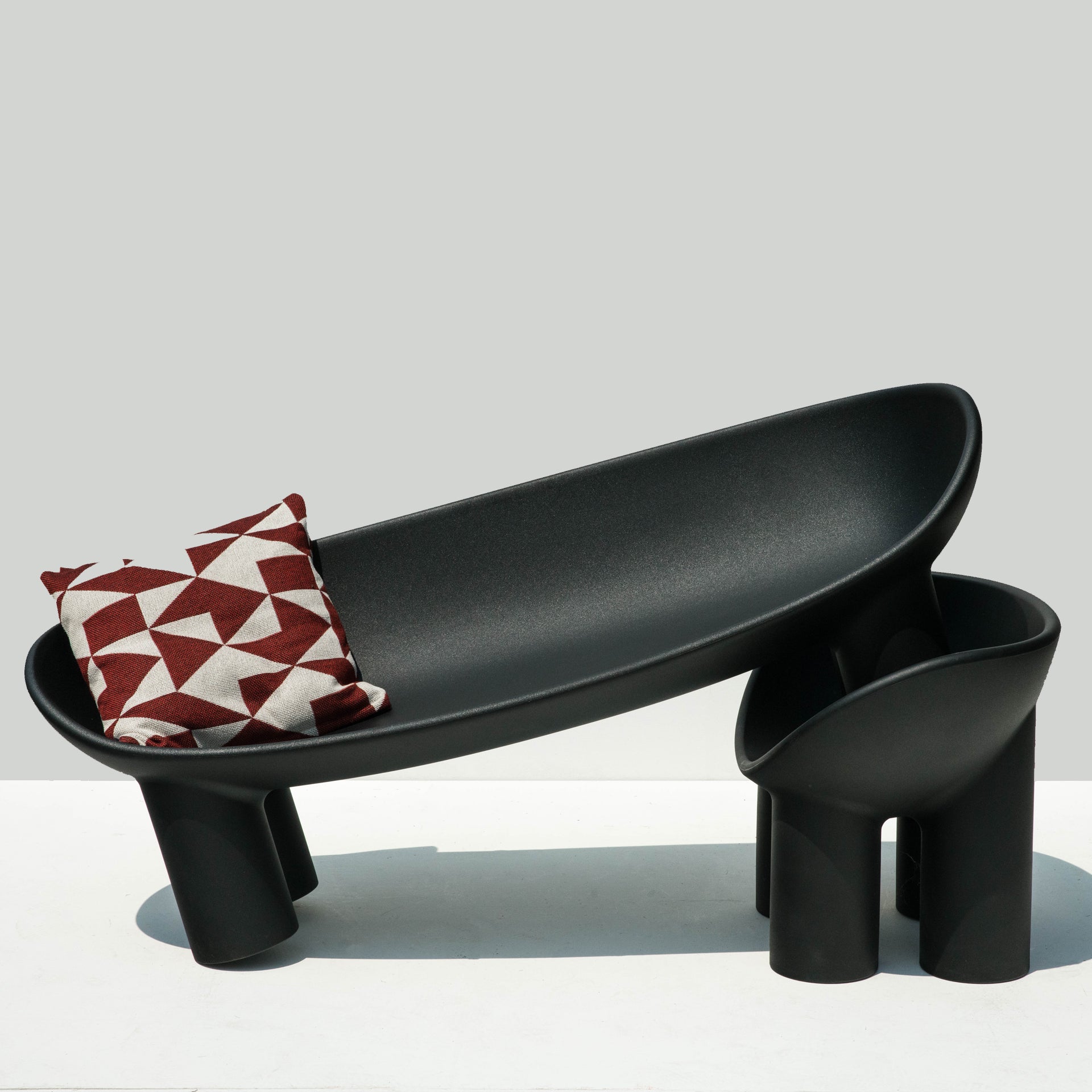 Sofa route pink poly