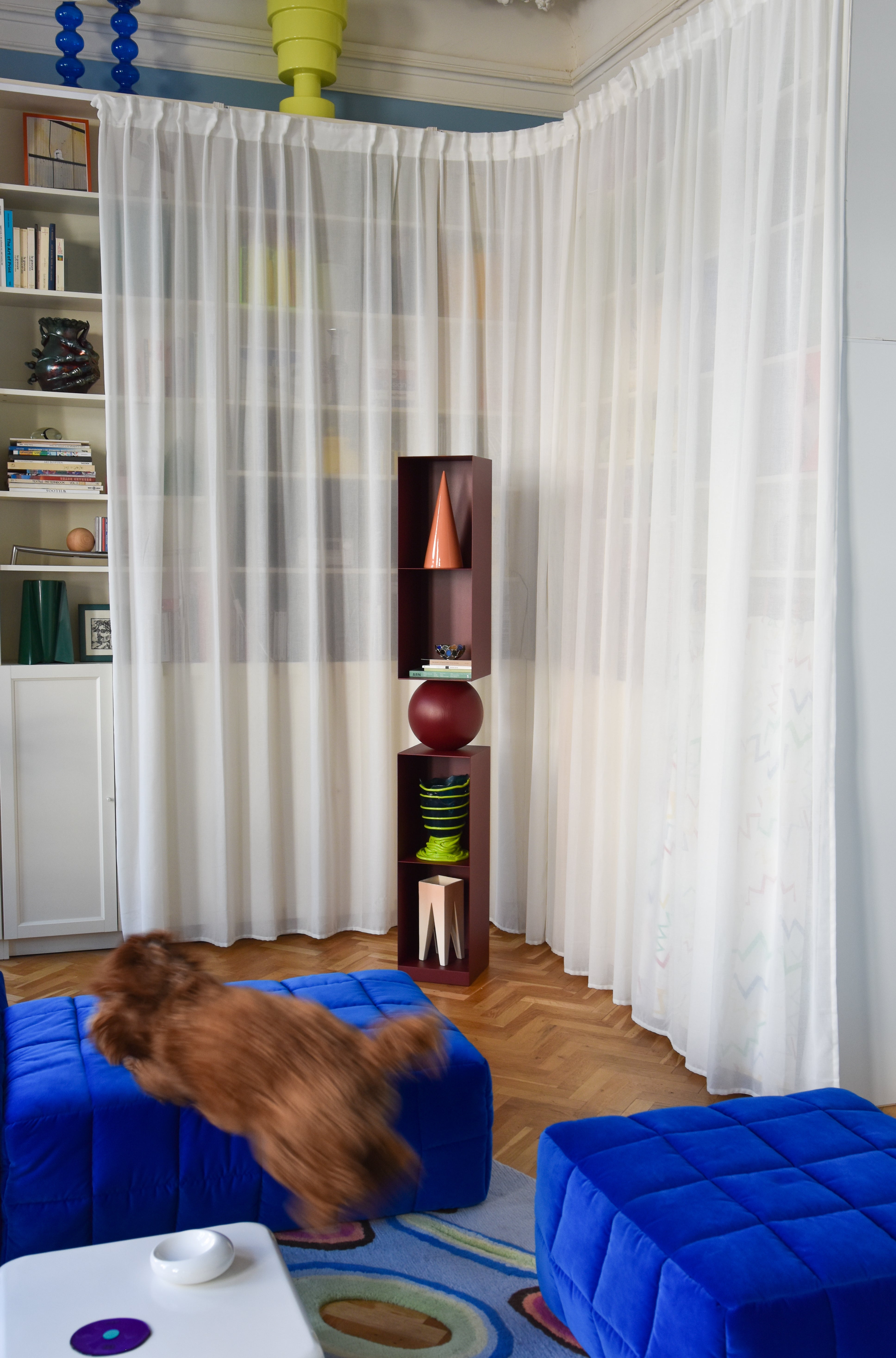PECAN LONG shelf made of wood and steel