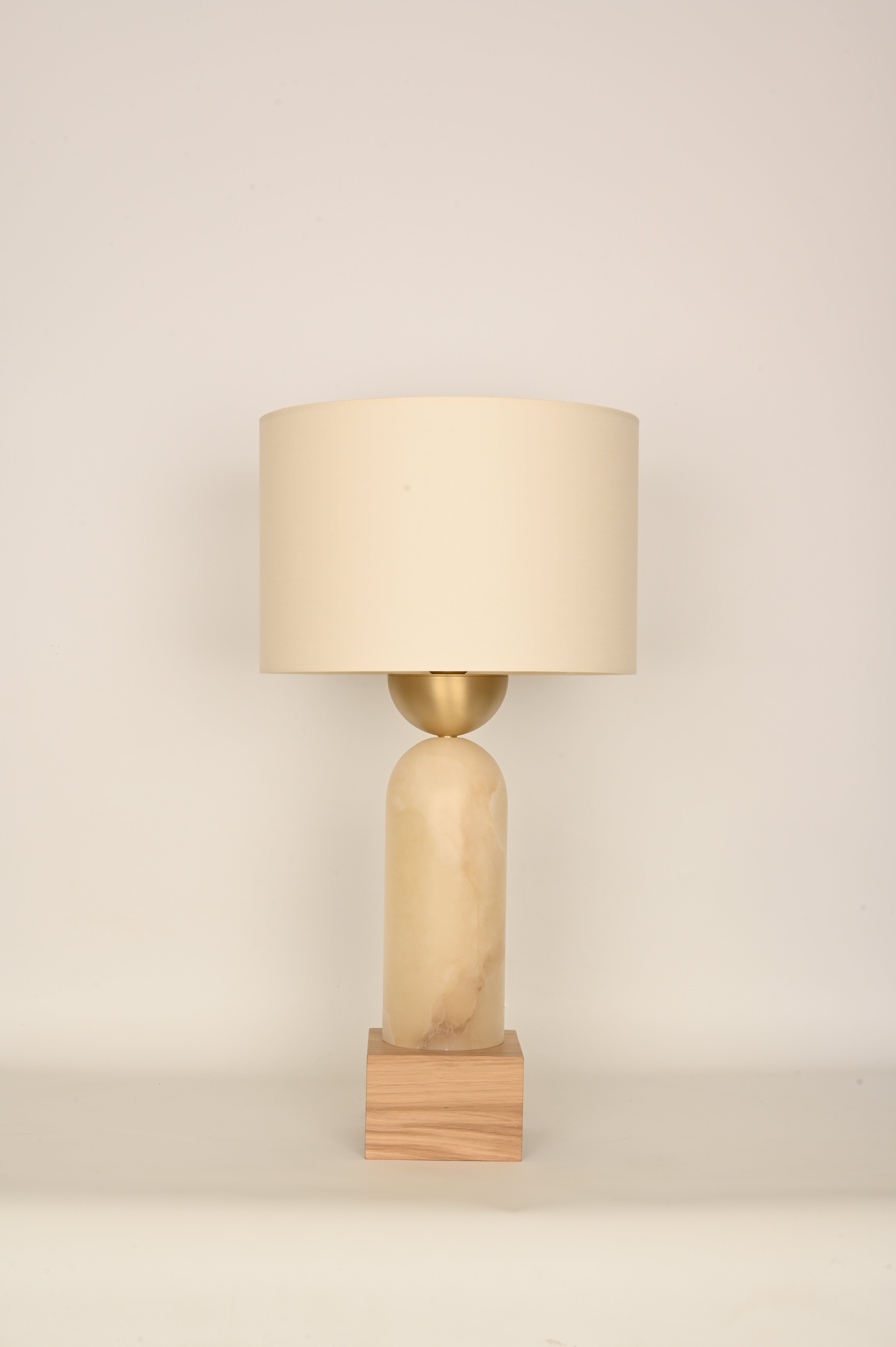 PEONA KELO Table Lamp White Alabaster