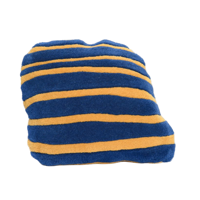 Decorative pillow BONBON navy blue with orange