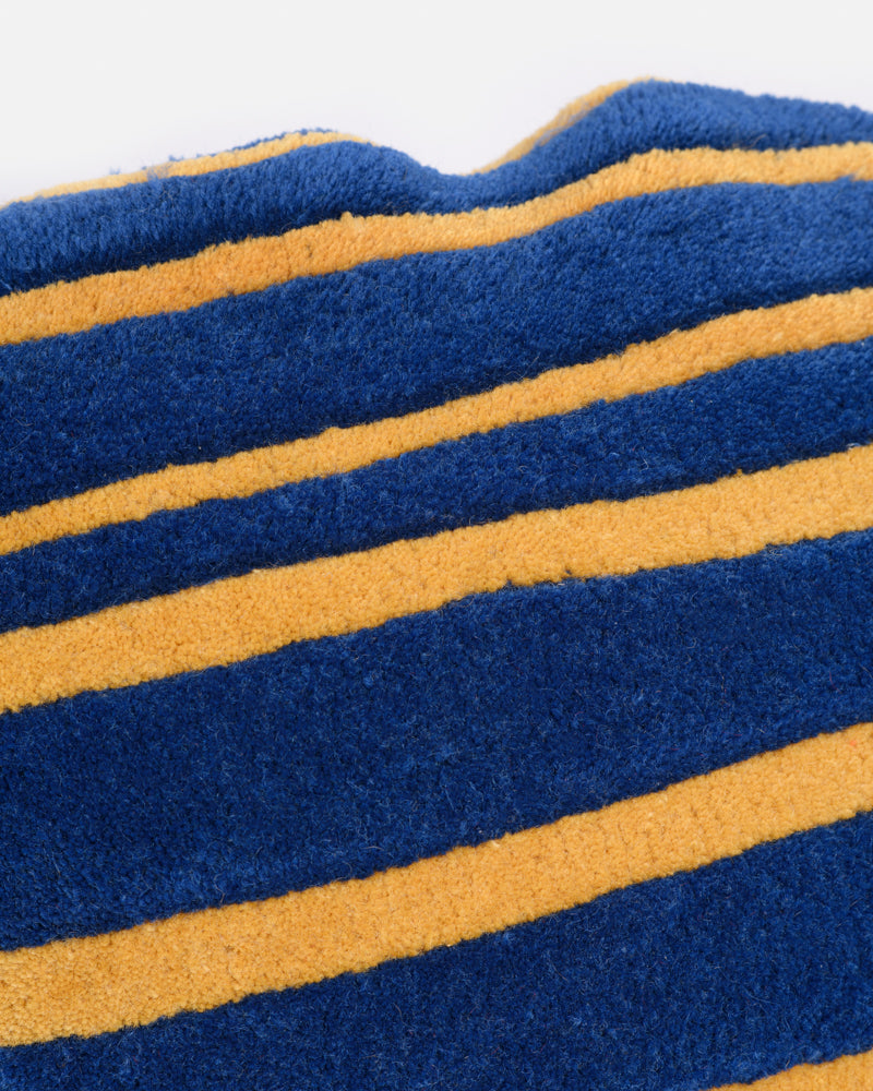 Decorative pillow BONBON navy blue with orange