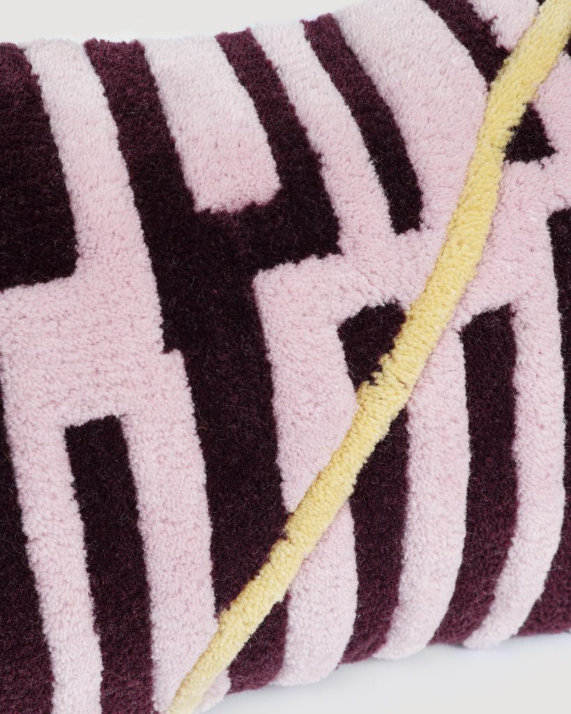 MAYA decorative pillow lilac with purple