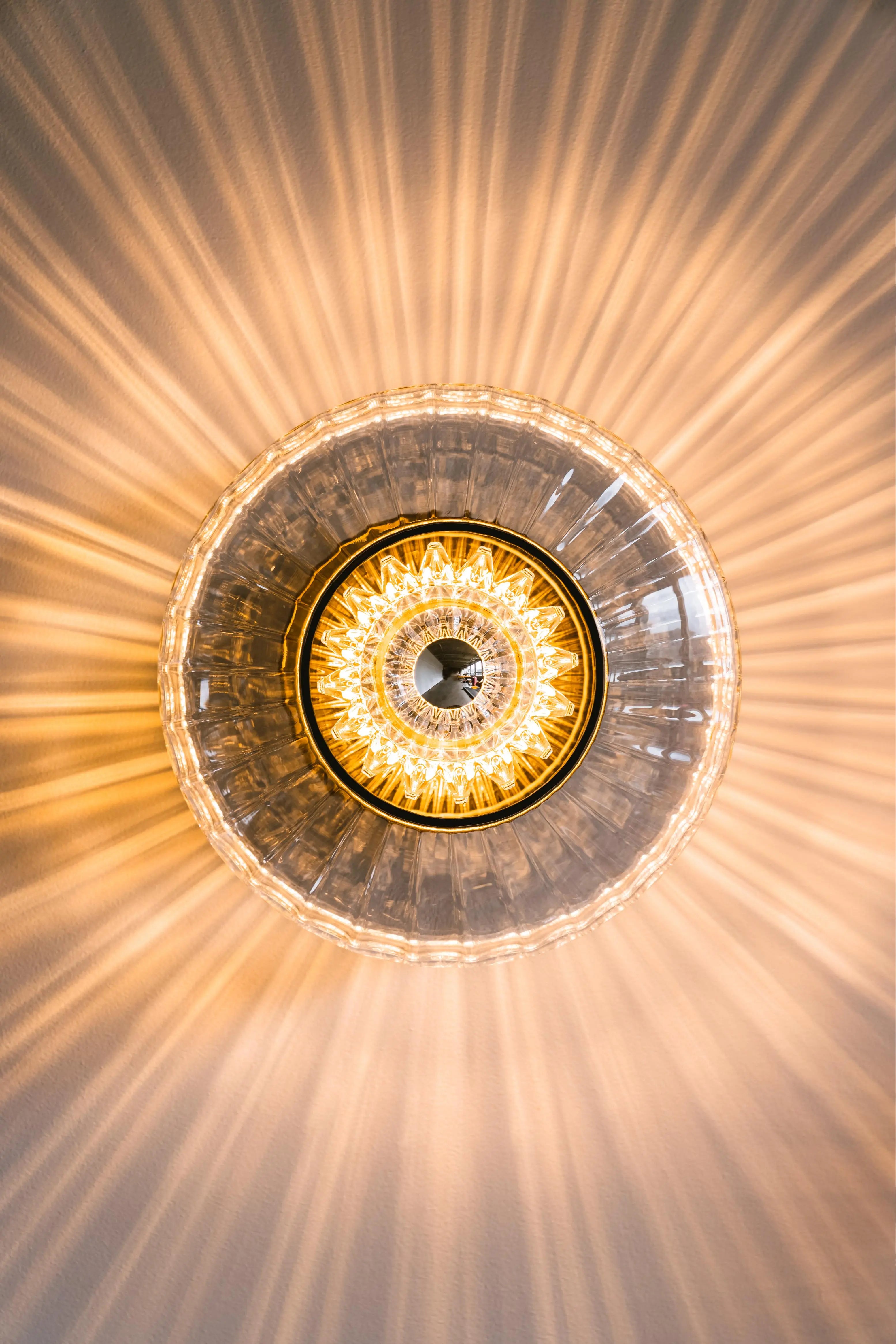 Kinkiet NEW WAVE OPTIC dymione szkło – lampa ścienna
