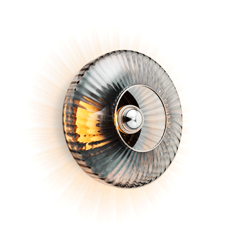 Wandleuchte NEW WAVE OPTIC mit dymionem Glas