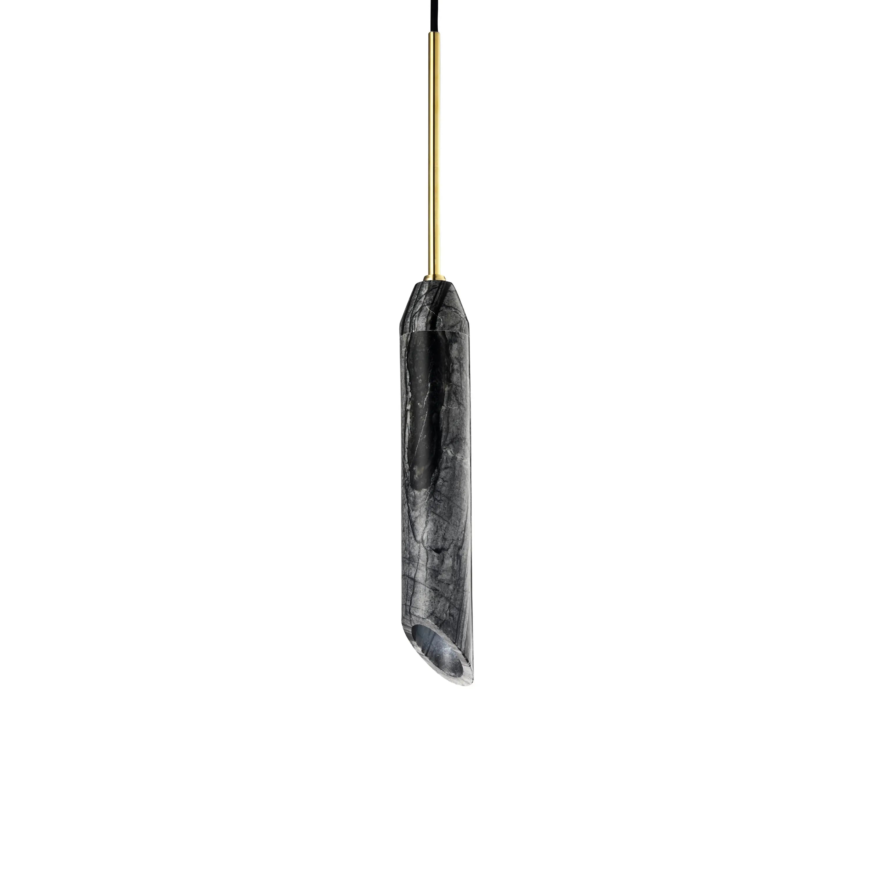 Lampa wisząca MARBLE ART czarny marmur – Design By Us