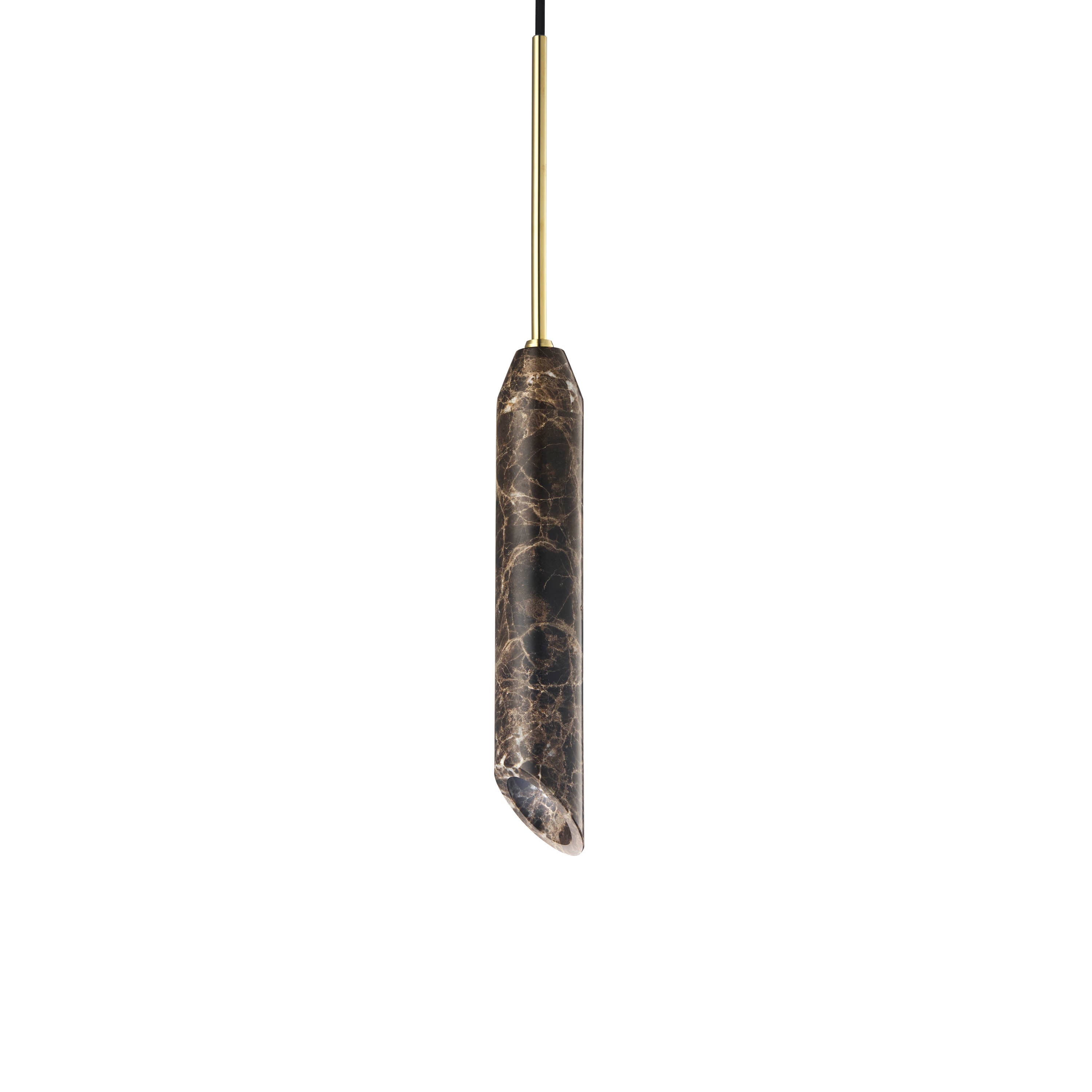 Pendelleuchte MARBLE ART brauner Marmor