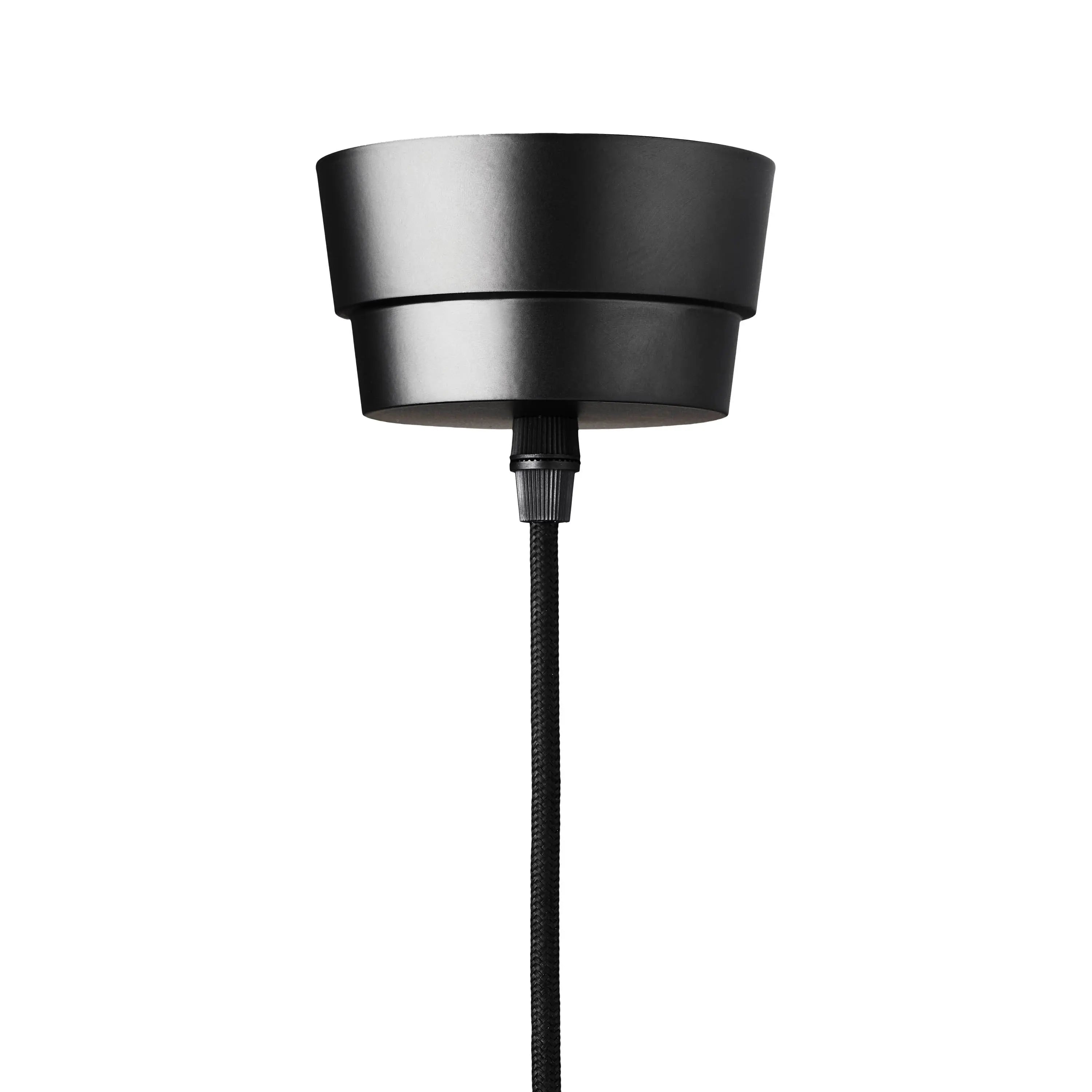 Lampa wisząca NEW WAVE OPTIC dymione szkło z czarnym wykończeniem, marka Design By Us